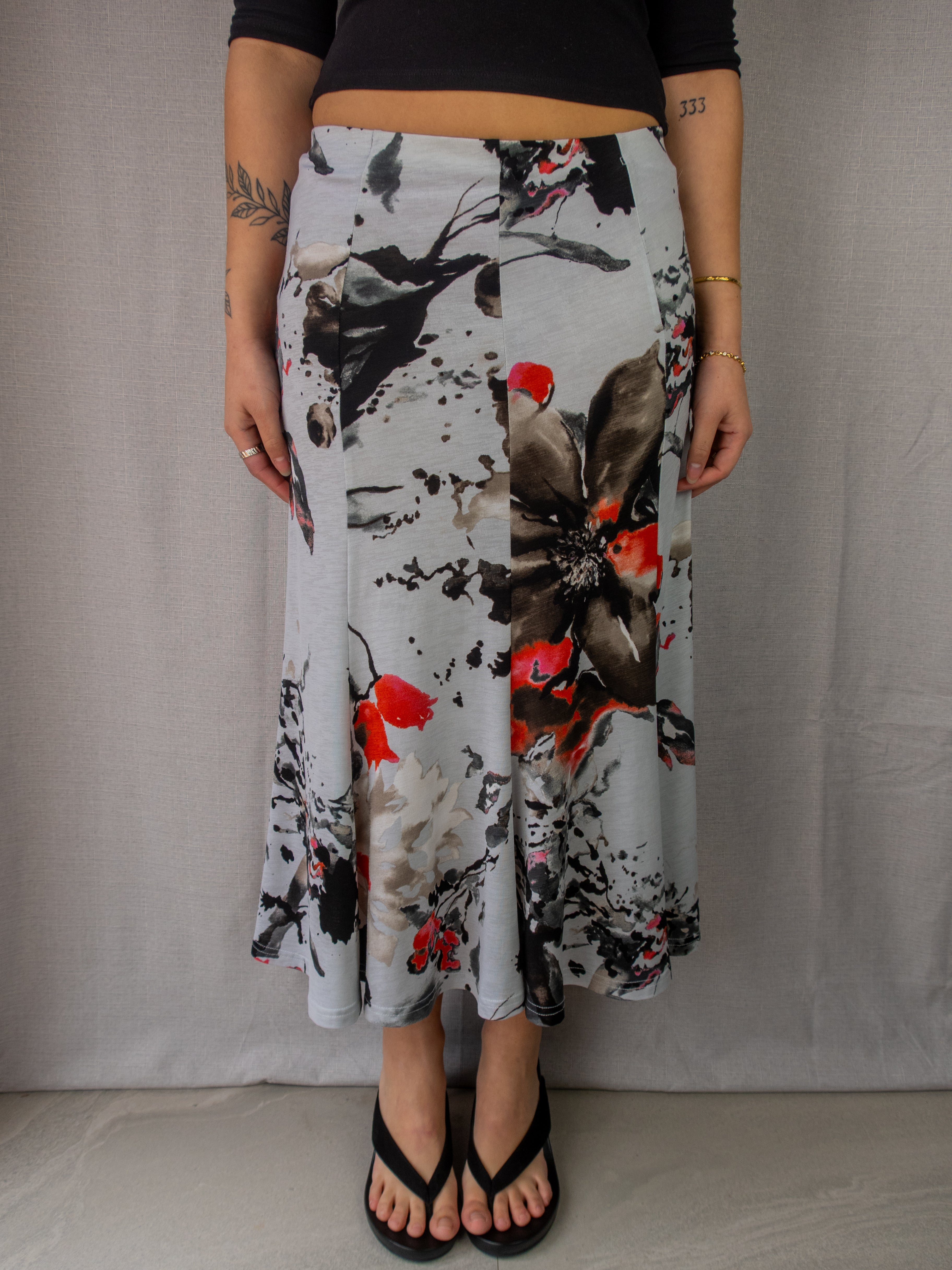 Y2K Formation Floral Maxi Skirt - Size S