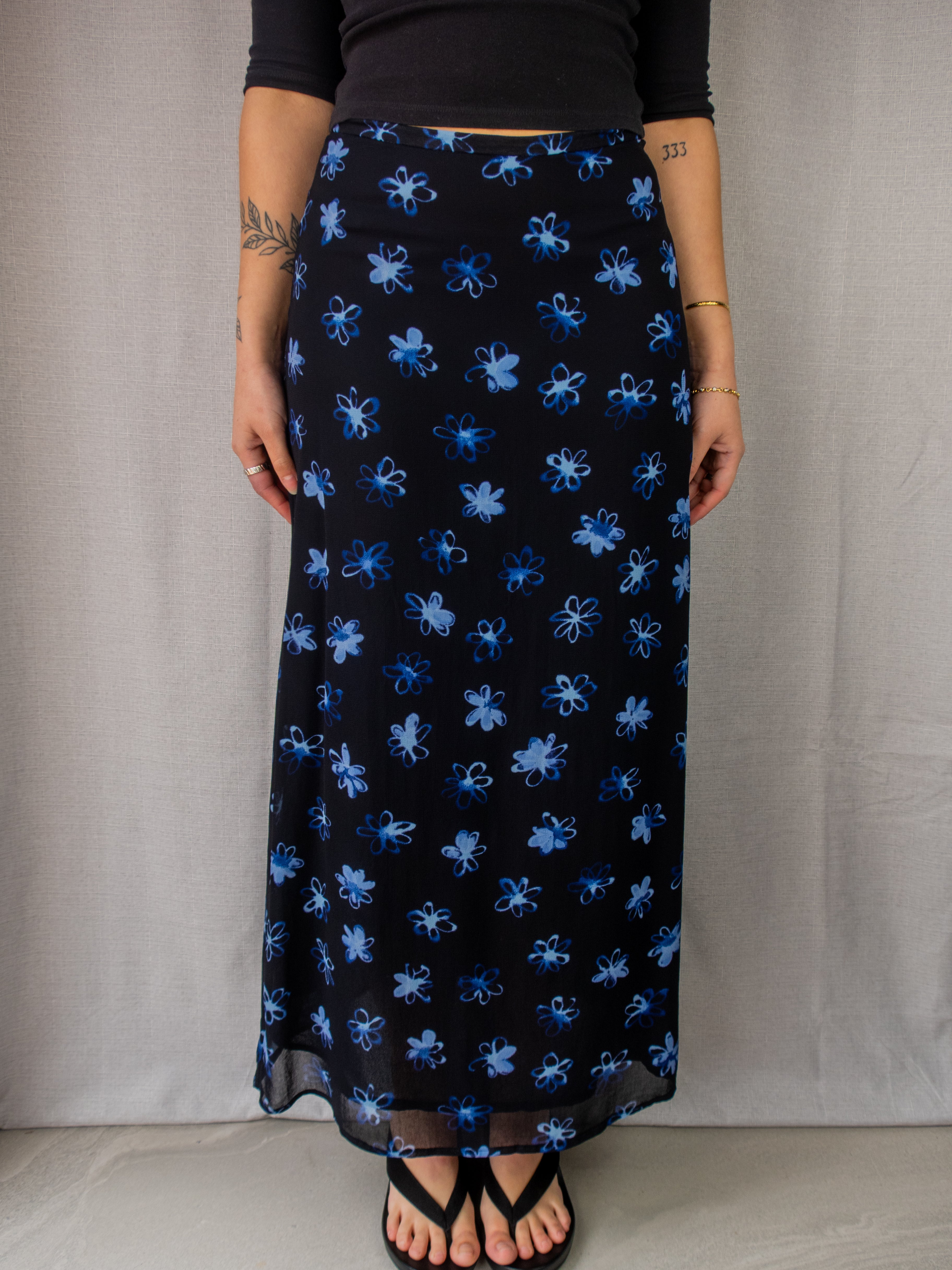 Vintage Equipment Floral Maxi Skirt - Size XS