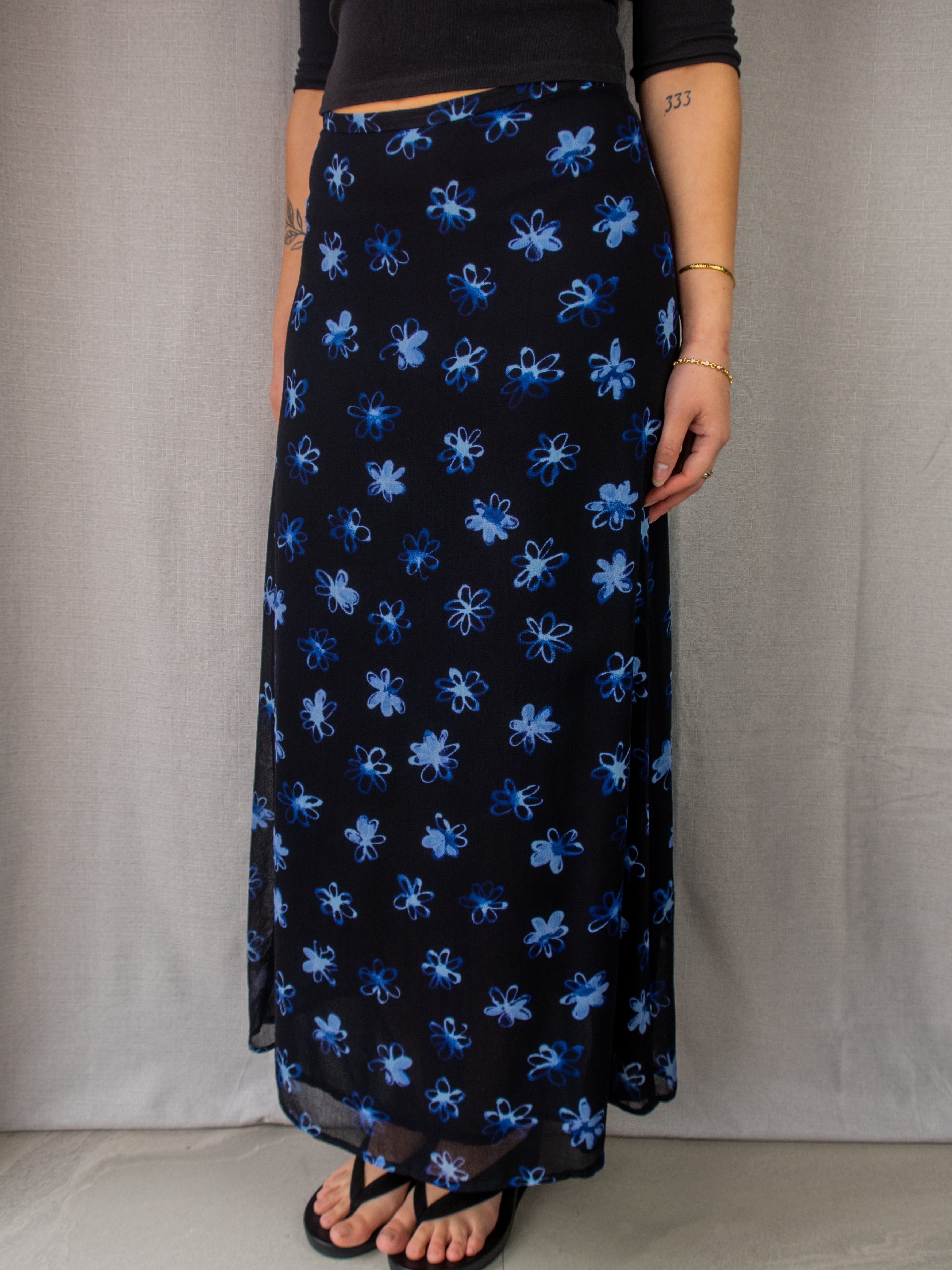 Vintage Equipment Floral Maxi Skirt - Size XS