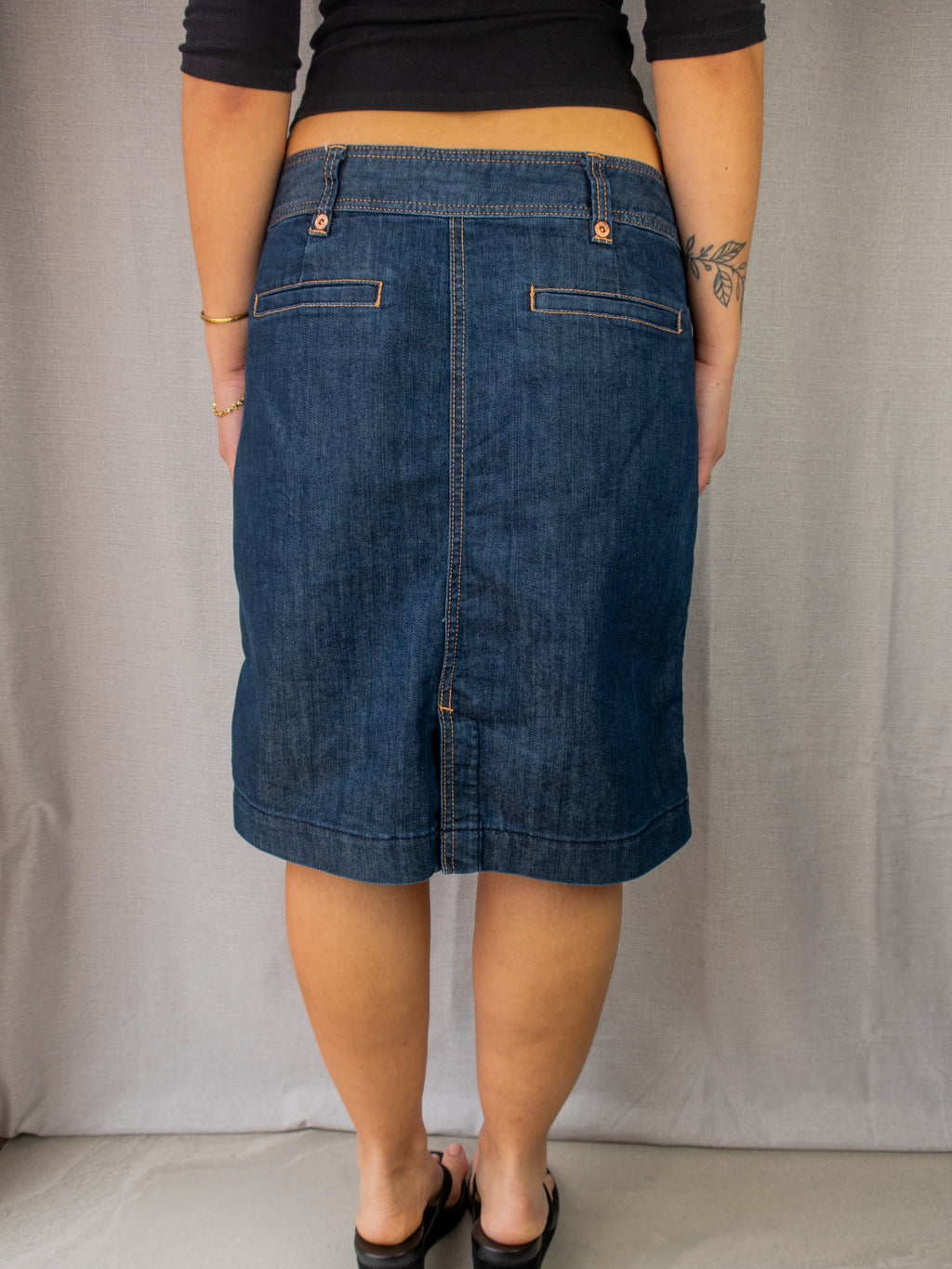 Y2K Jag Jeans Denim Midi Skirt - Size M/L