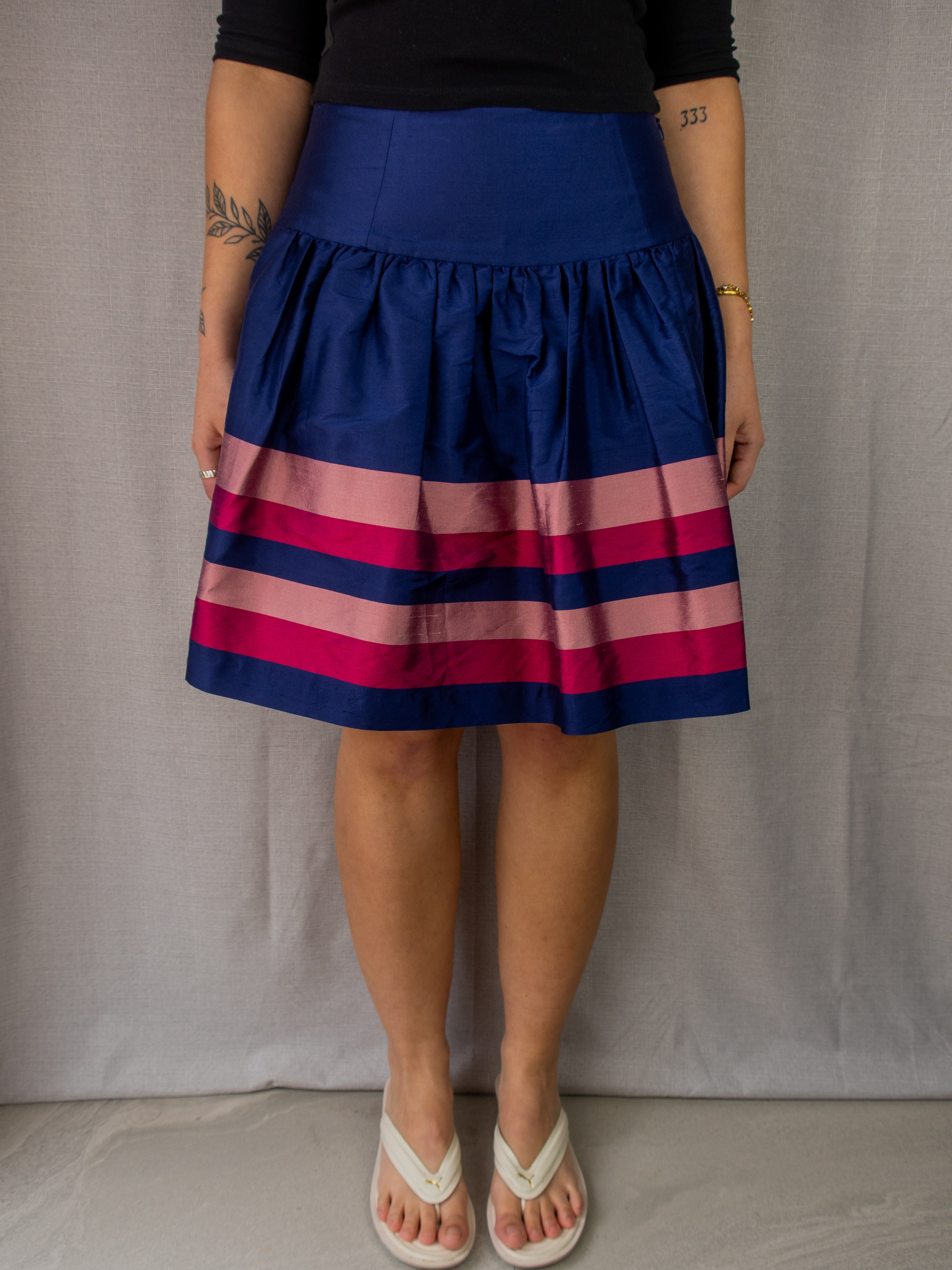 Y2K Alannah Hill Silk Mini Skirt - Size XS/S