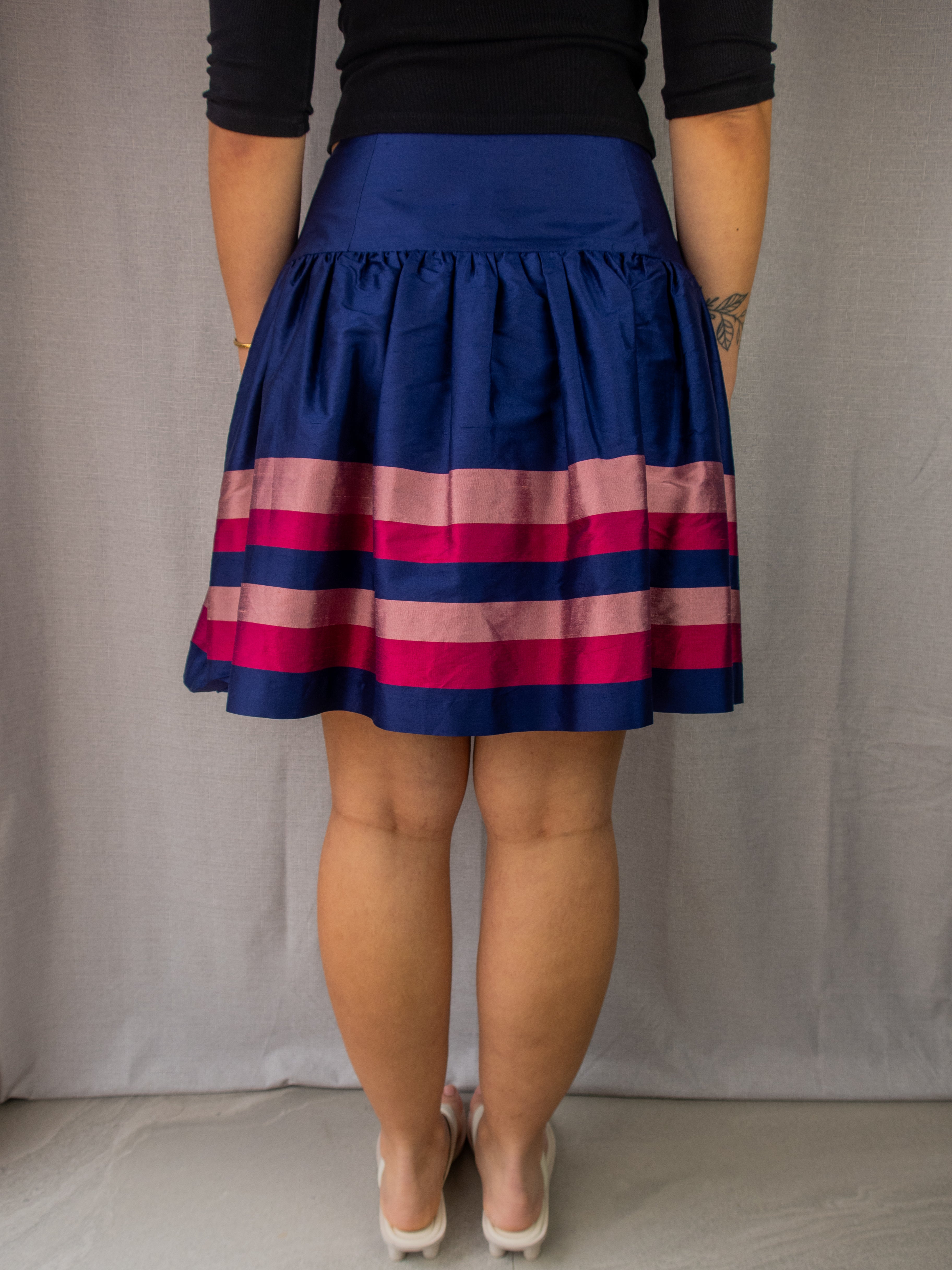 Y2K Alannah Hill Silk Mini Skirt - Size XS/S