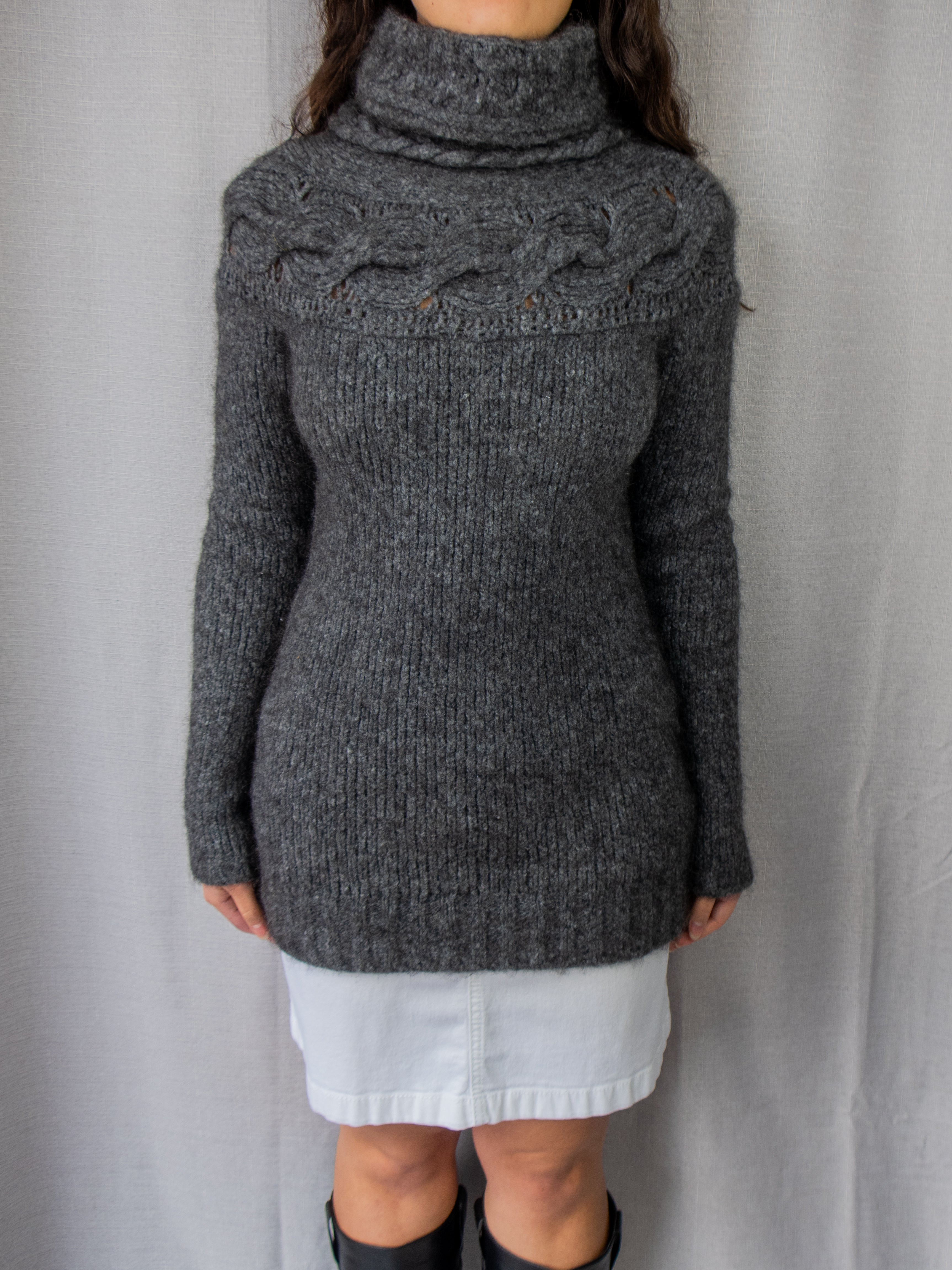 Diesel Cable Knit Turtleneck Sweater - Size XS