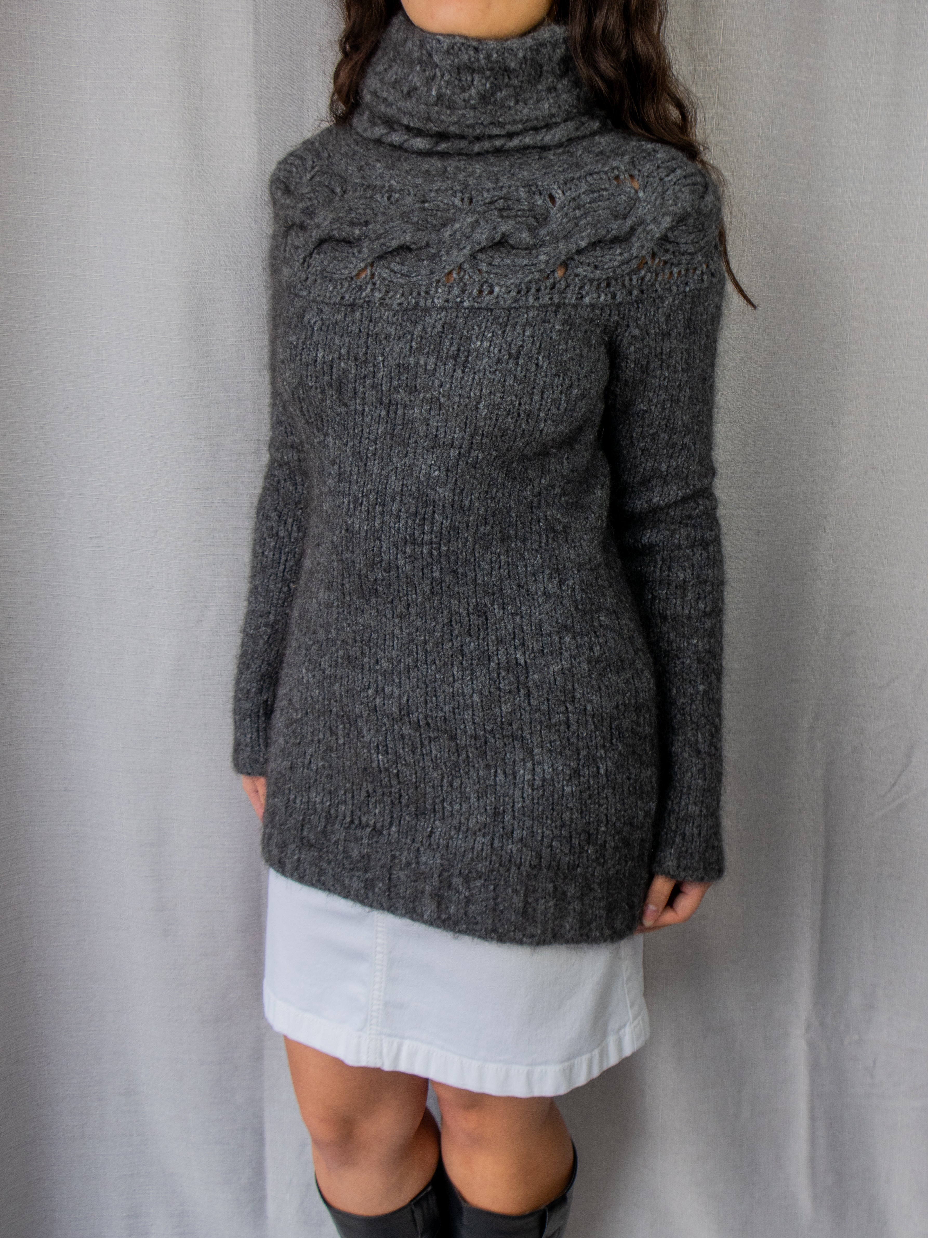 Diesel Cable Knit Turtleneck Sweater - Size XS
