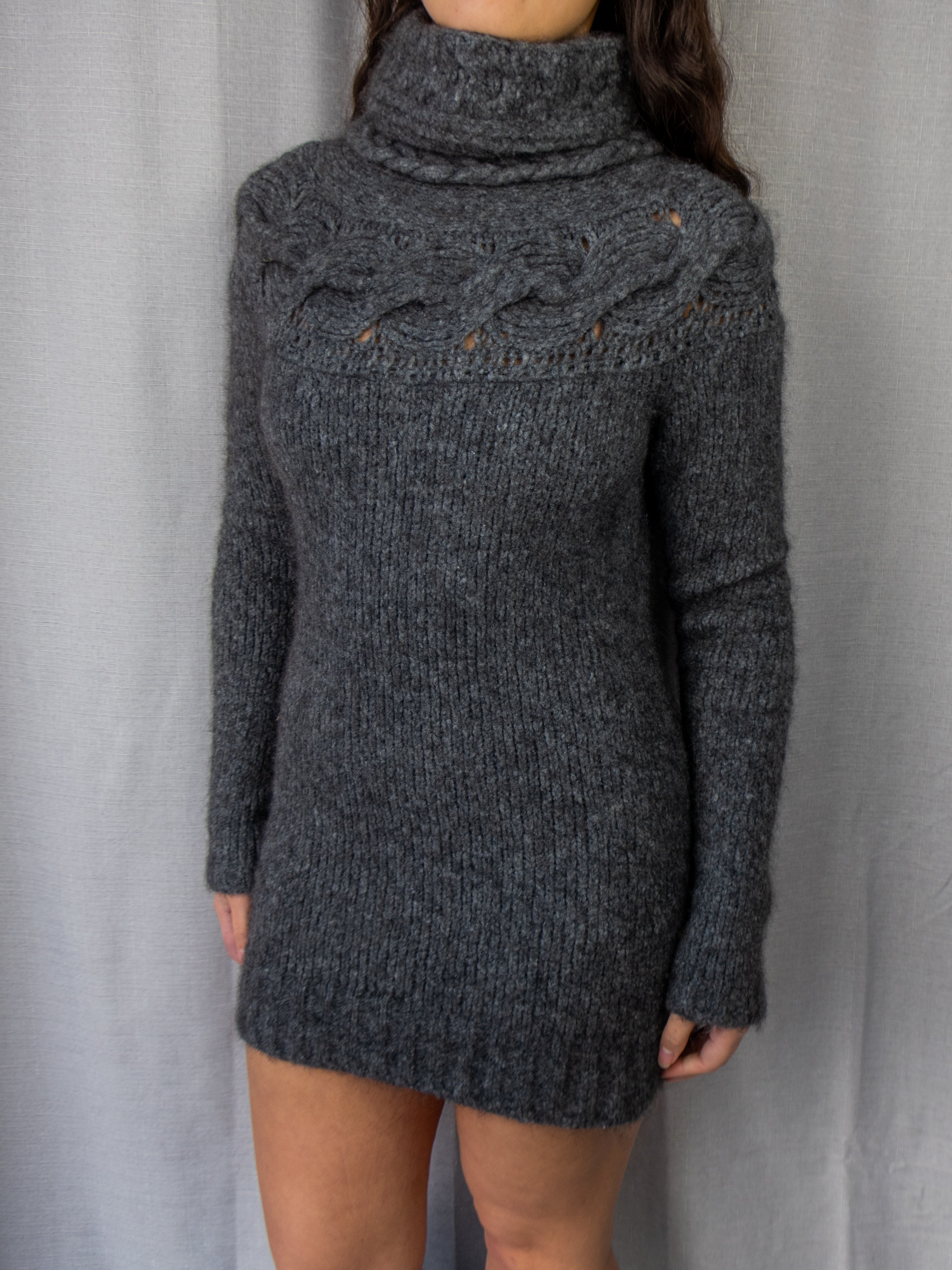 Diesel Cable Knit Turtleneck Sweater - Size XS