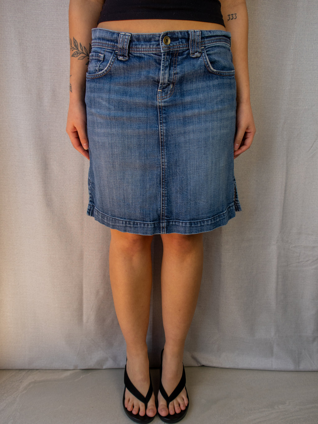 00s Esprit Denim Mini Skirt - Size S/M