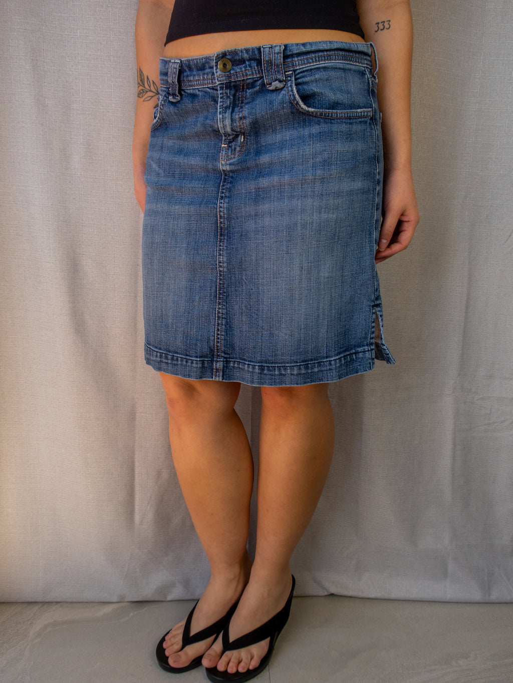 00s Esprit Denim Mini Skirt - Size S/M