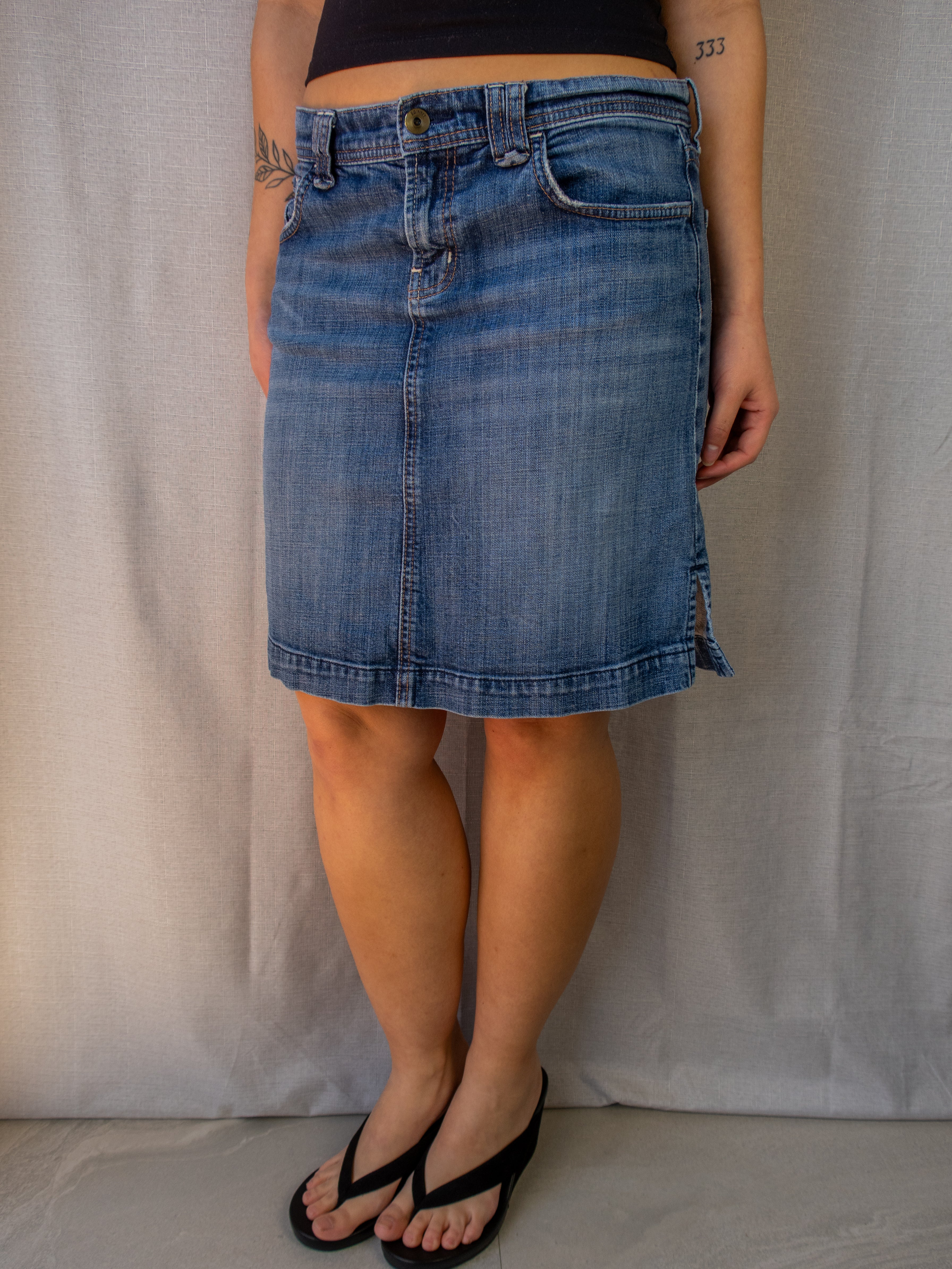 00s Esprit Denim Mini Skirt - Size S/M