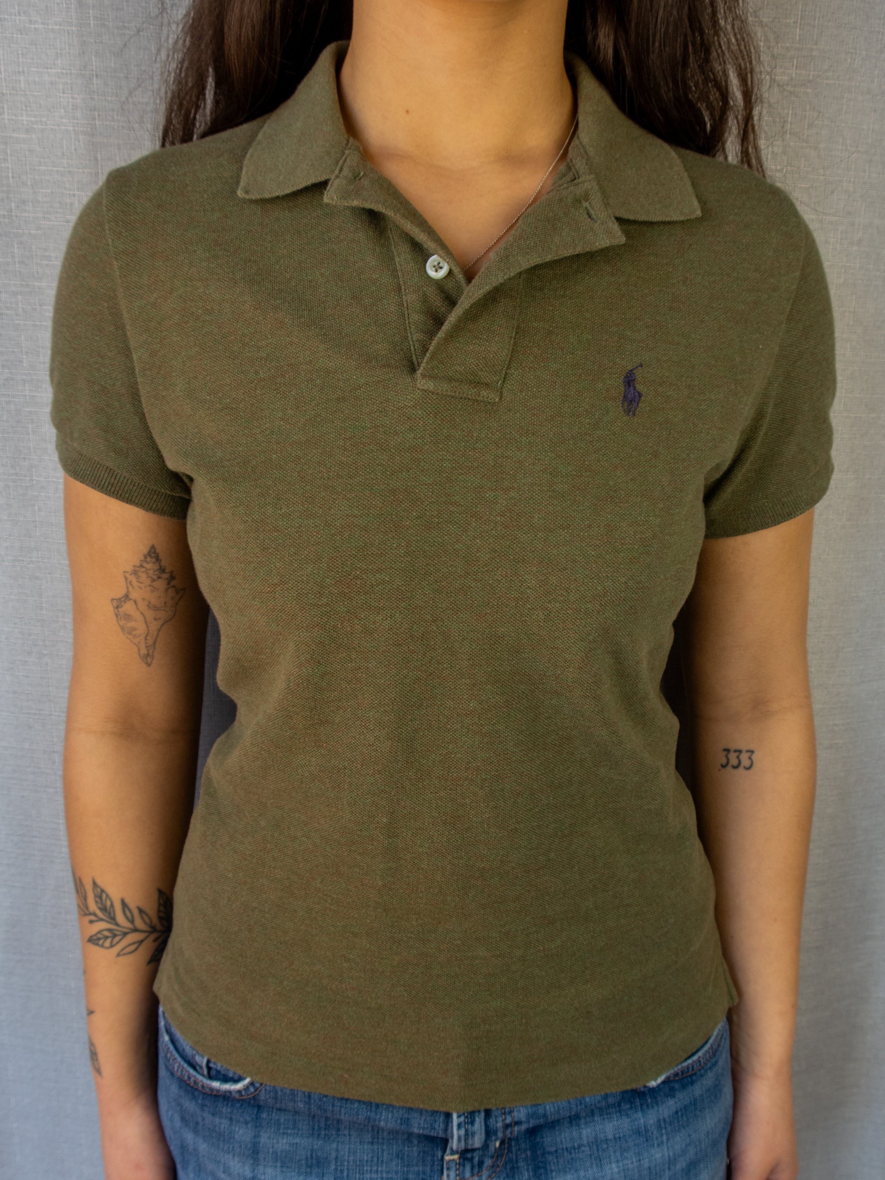 00s Ralph Lauren Skinny Polo - Size S