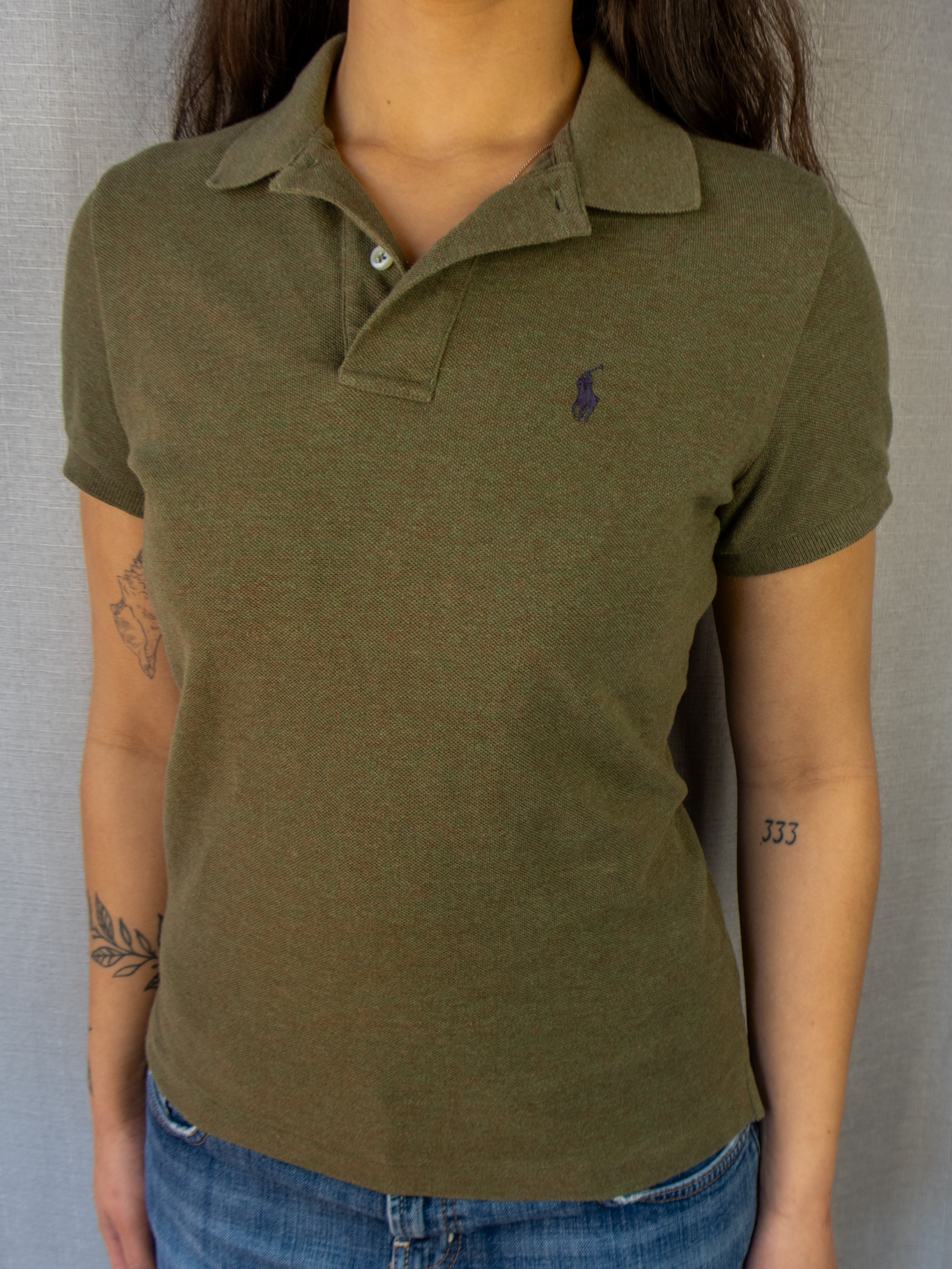 00s Ralph Lauren Skinny Polo - Size S