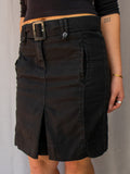 00s Esprit Black Belted Mini Skirt - Size XS