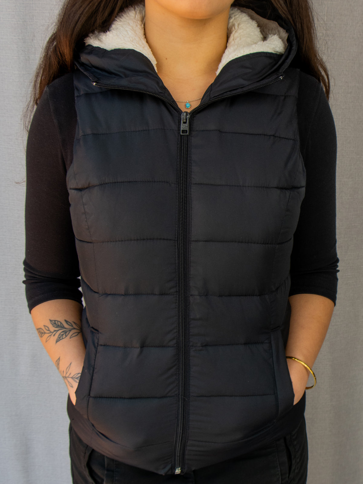 Hollister Zip-Up Vest - Size XS
