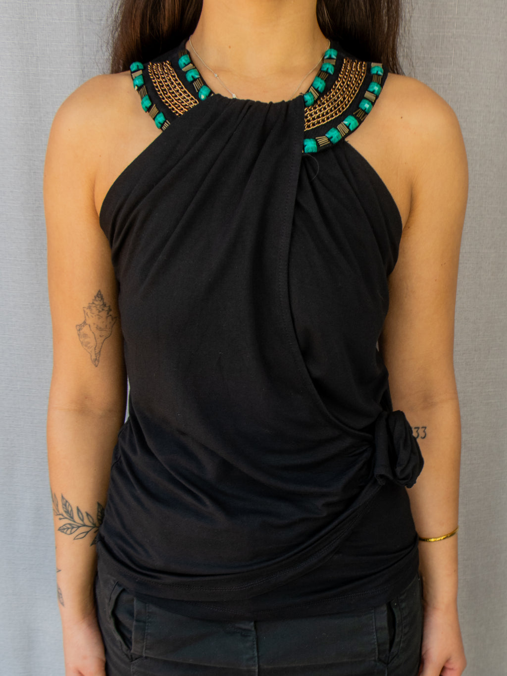 00s Events Asymmetric Sleeveless Top - Size S