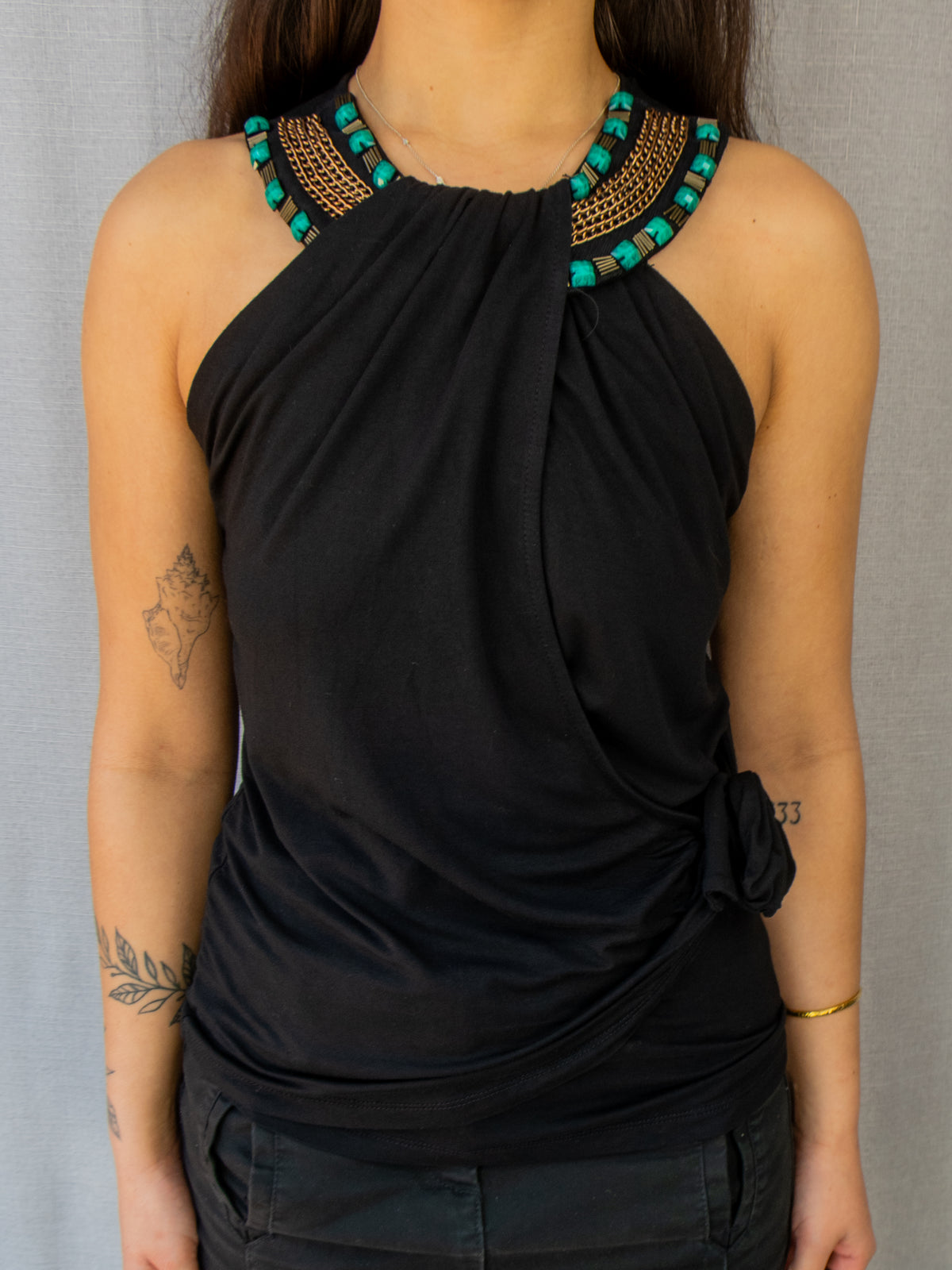 00s Events Asymmetric Sleeveless Top - Size S