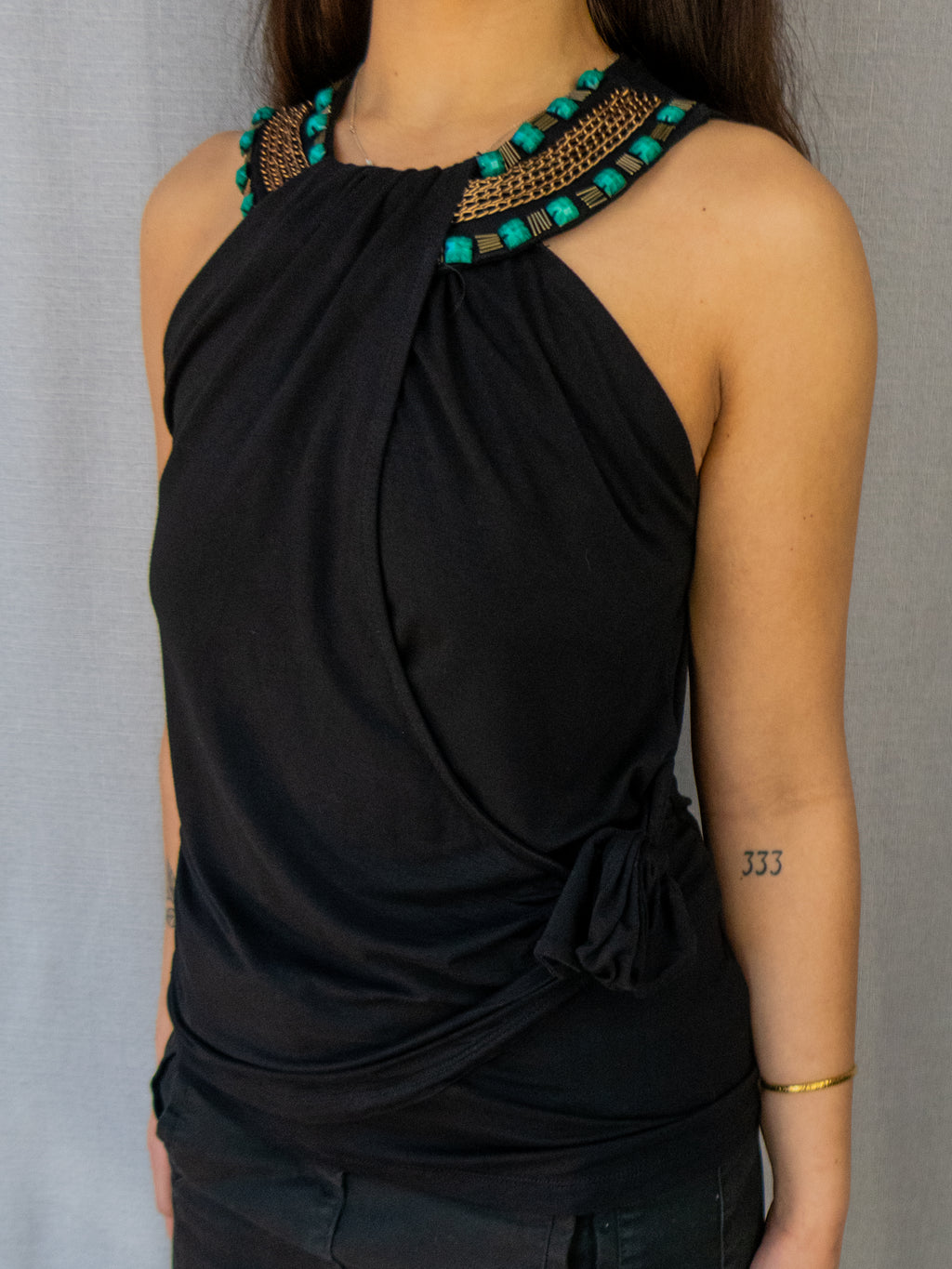 00s Events Asymmetric Sleeveless Top - Size S