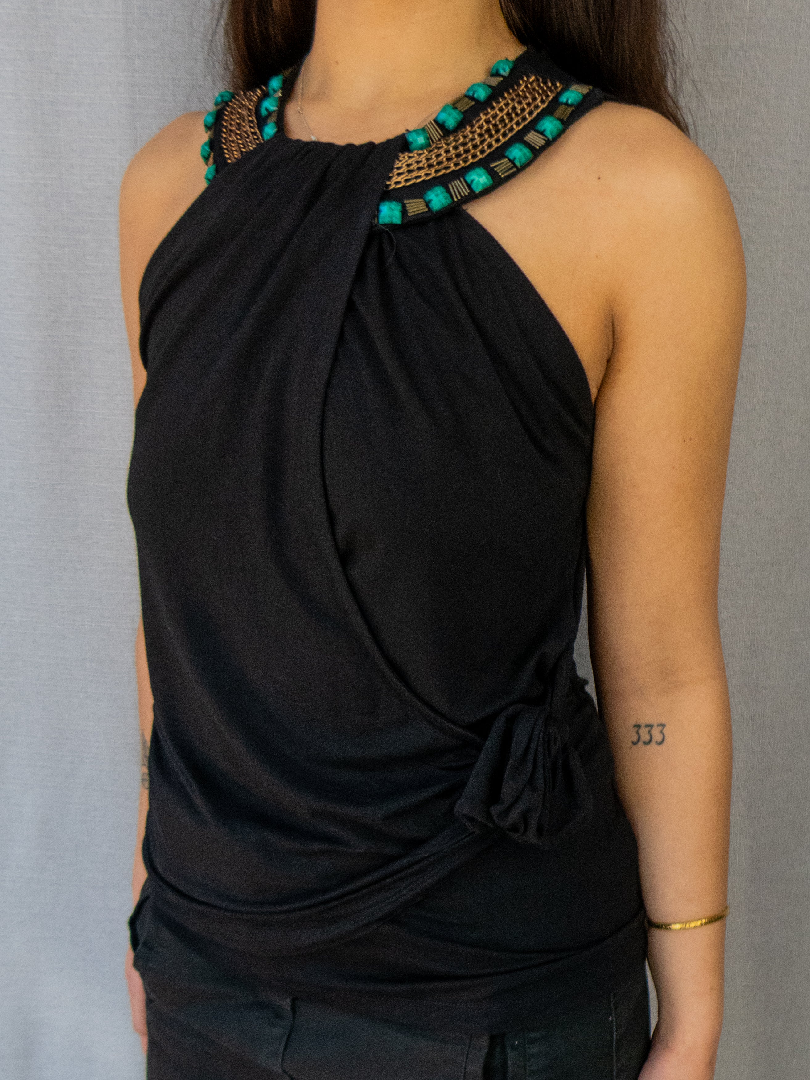 00s Events Asymmetric Sleeveless Top - Size S