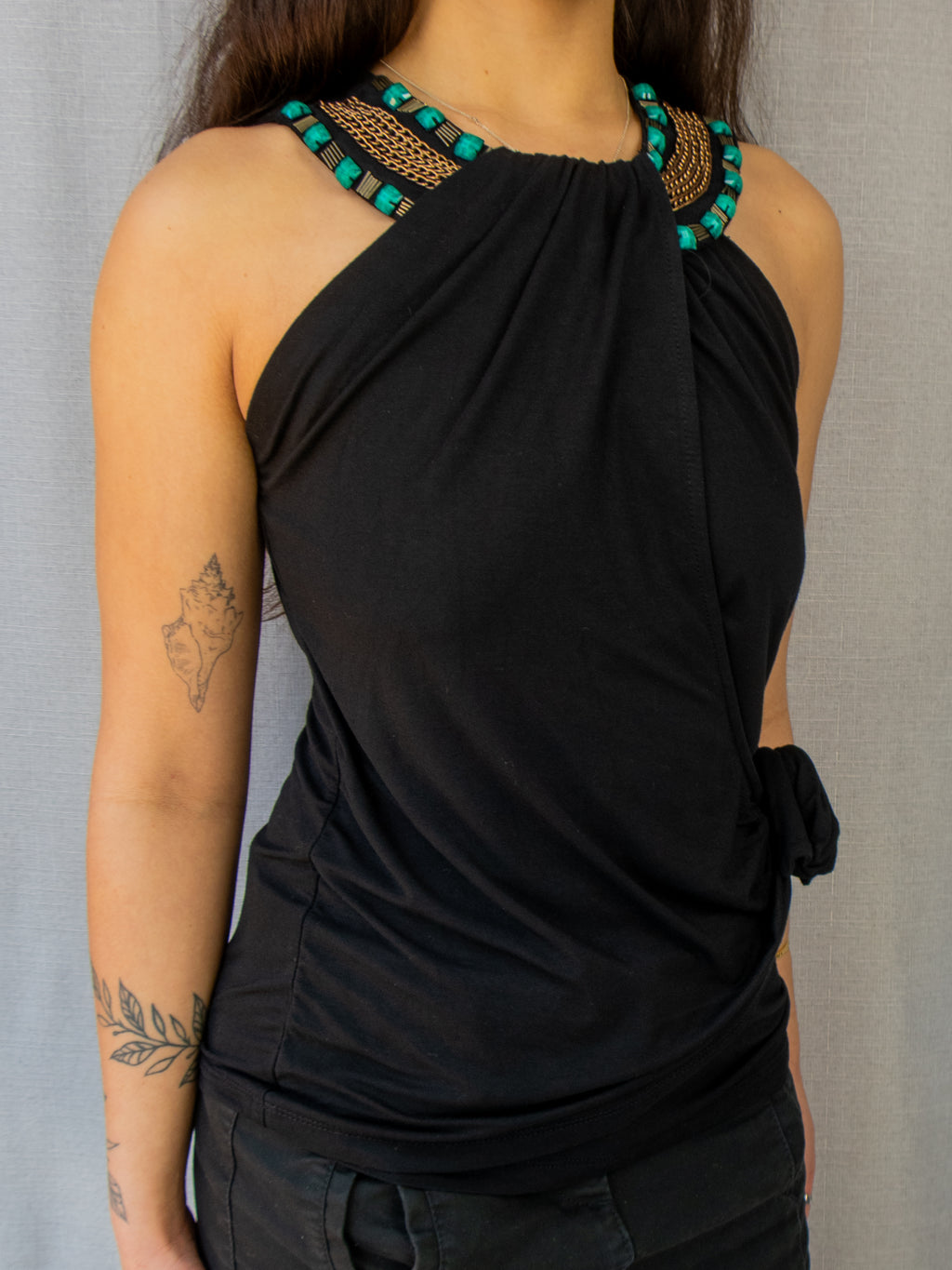 00s Events Asymmetric Sleeveless Top - Size S