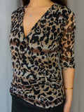 00s Liz Jordan Animal Print Top - Size S/M