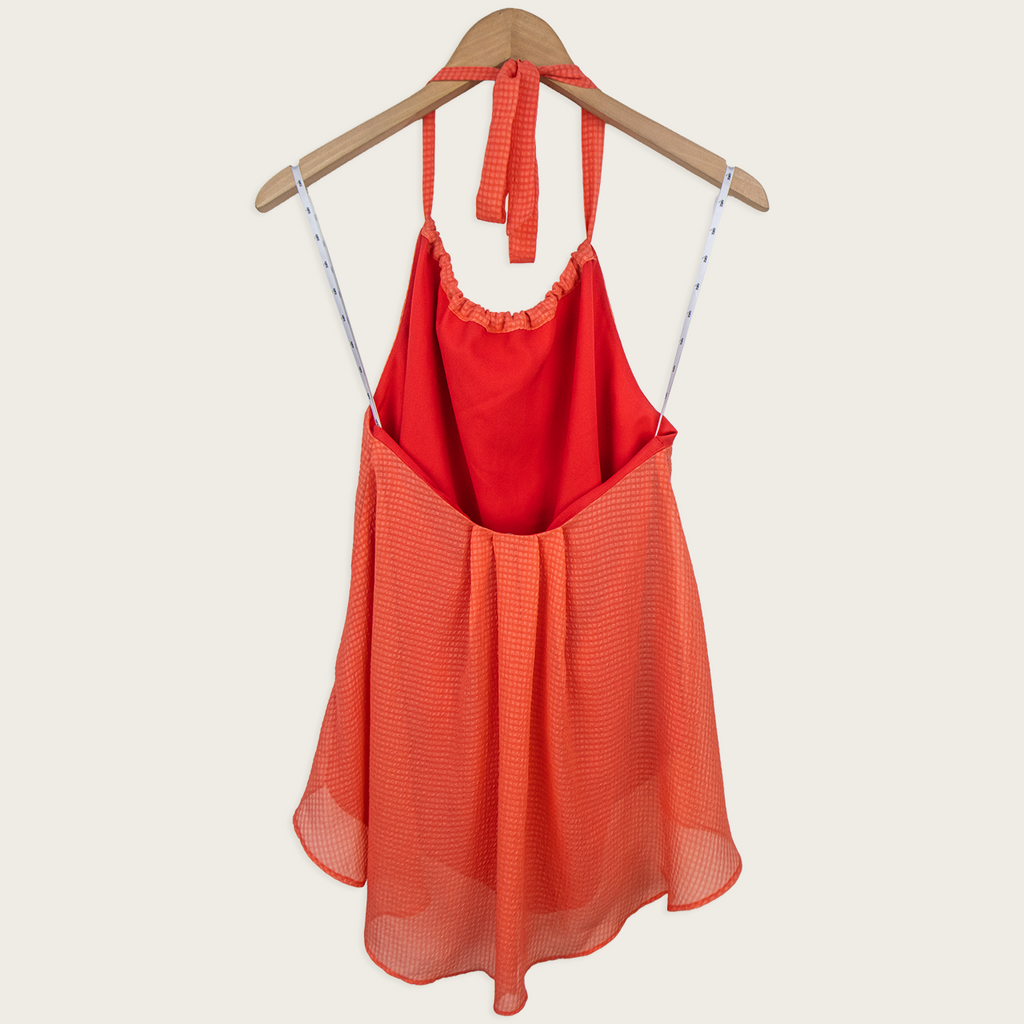 00s Anise Layered Halter Top - Size S