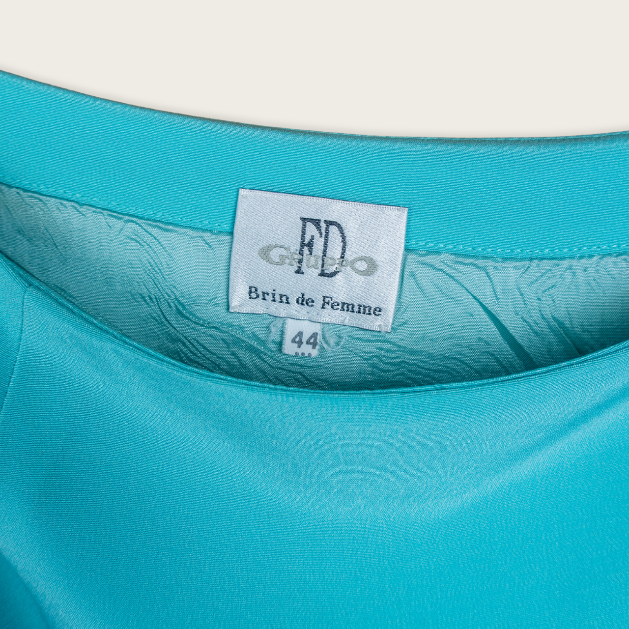 Y2K Brin de Femme Asymmetric Midi Skirt - Aqua Blue - Size 10