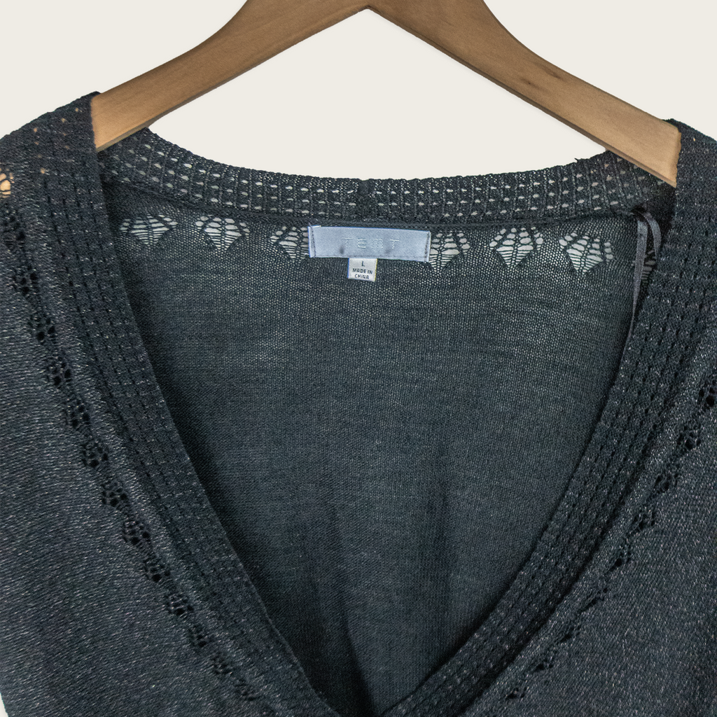 Y2K TEMT Cropped Cardigan - Size L