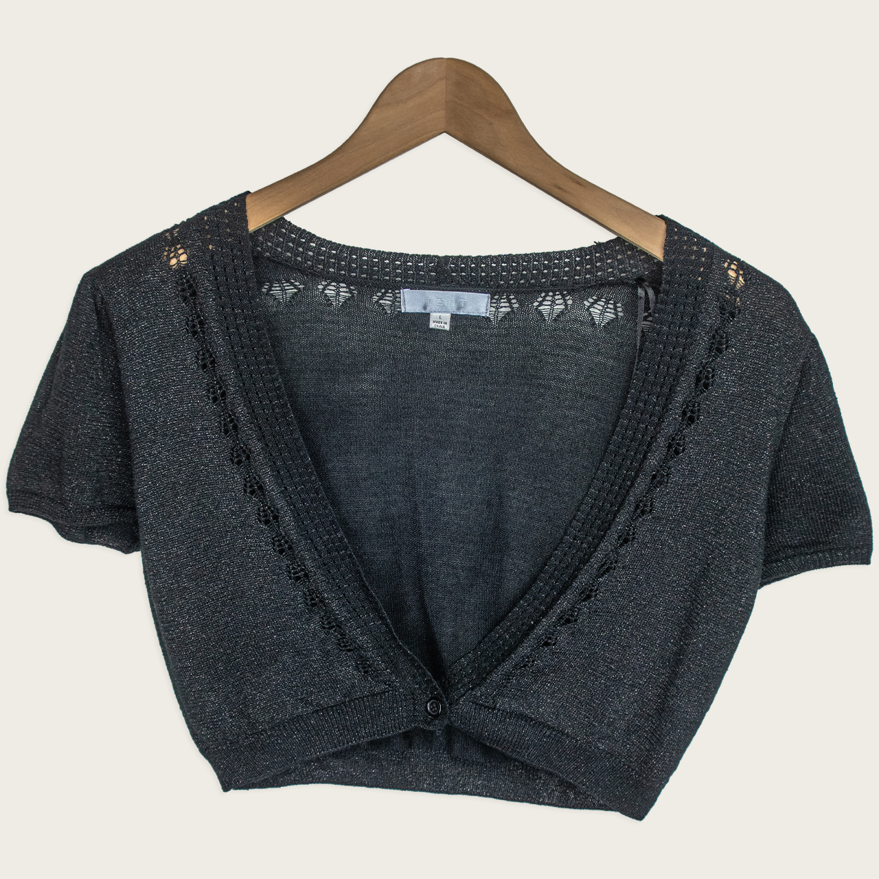Y2K TEMT Cropped Cardigan - Size L