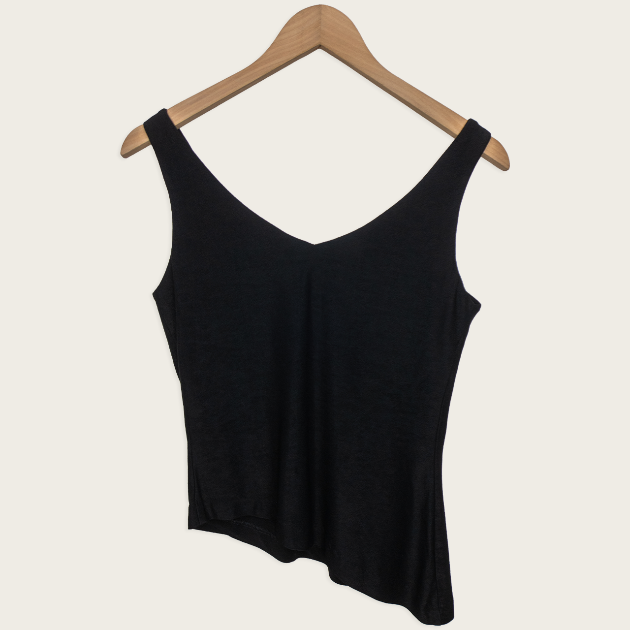 Vintage Charlie Brown Asymmetrical Black Tank Top - Size S/M