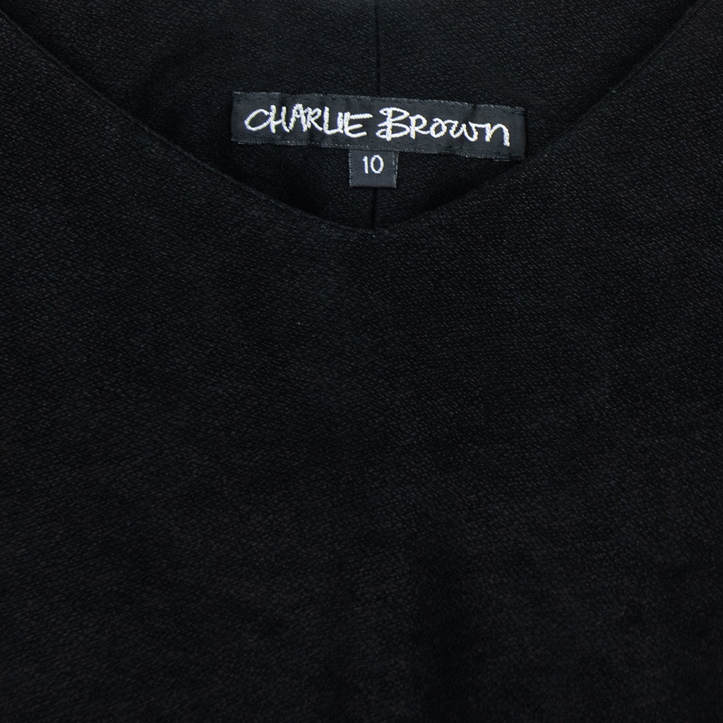 Vintage Charlie Brown Asymmetrical Black Tank Top - Size S/M