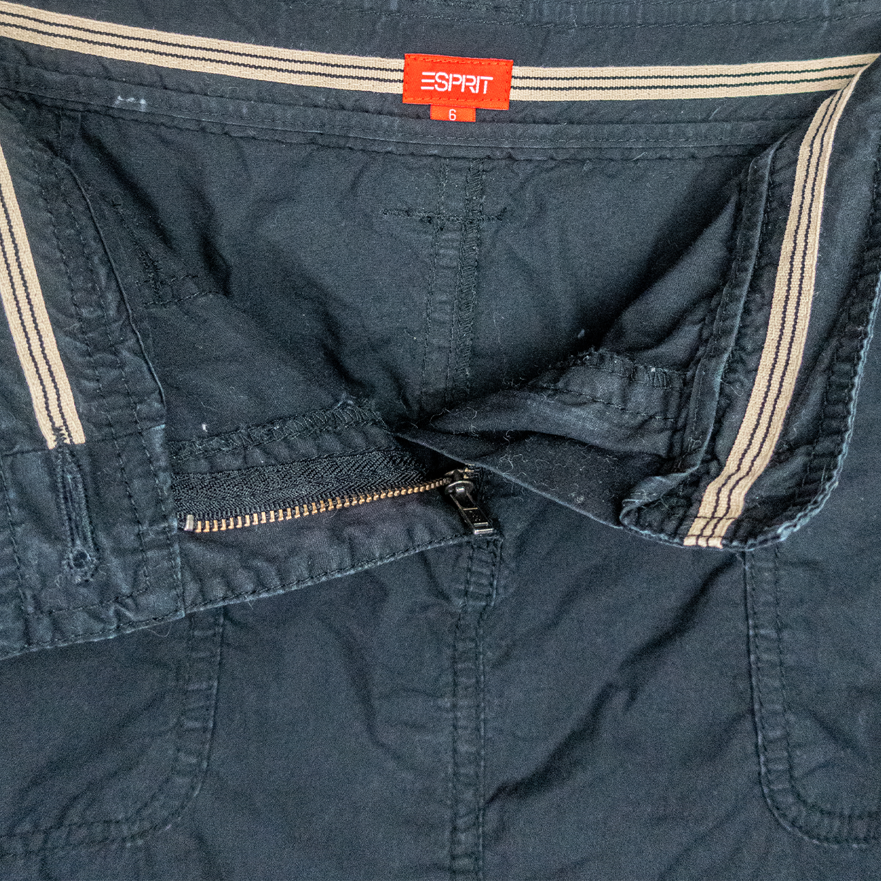 Y2K Esprit Utility Midi Skirt - Size XS