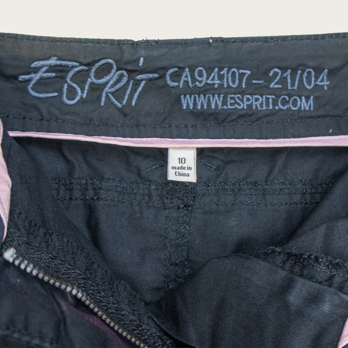 00s Esprit Black Cargo Mini Skirt - Size M