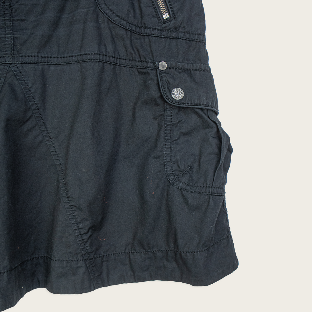 00s Esprit Black Cargo Mini Skirt - Size M