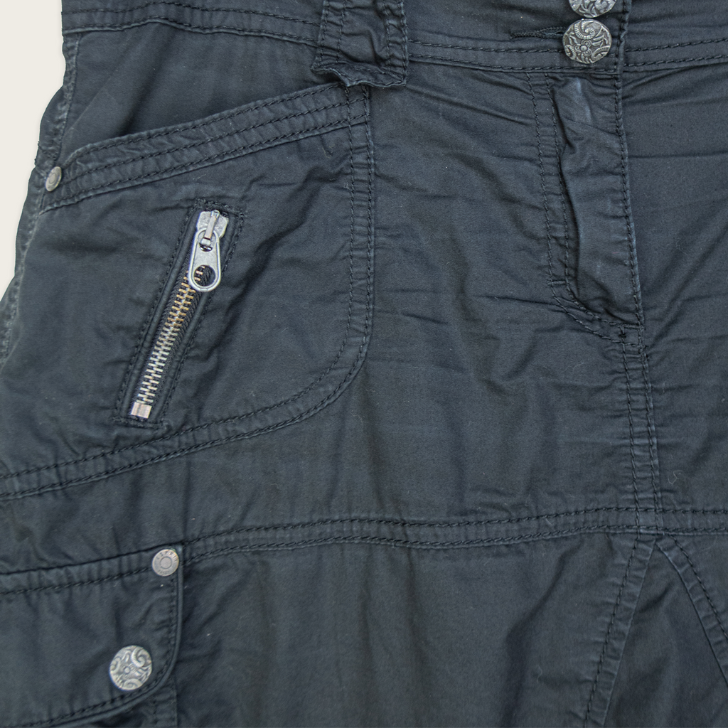 00s Esprit Black Cargo Mini Skirt - Size M