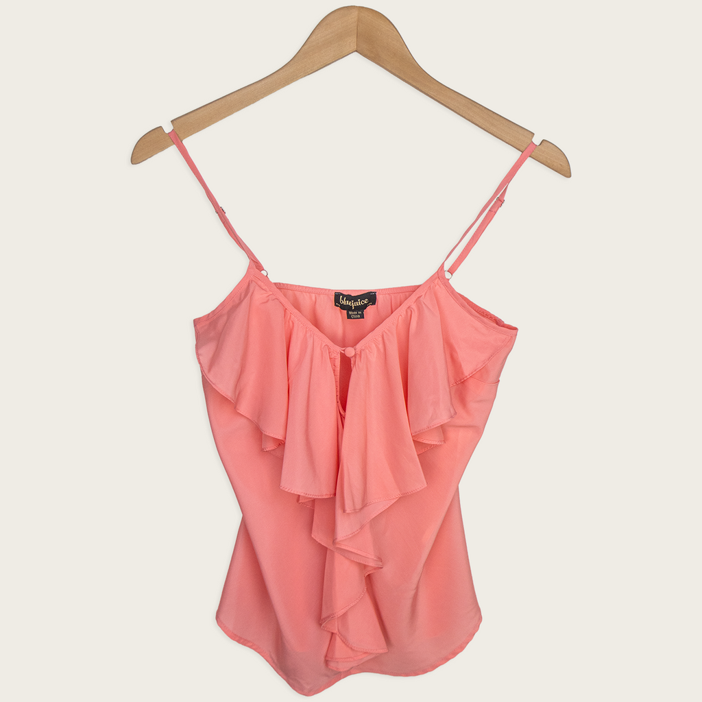 00s Bluejuice Ruffle Cami Top - Size S