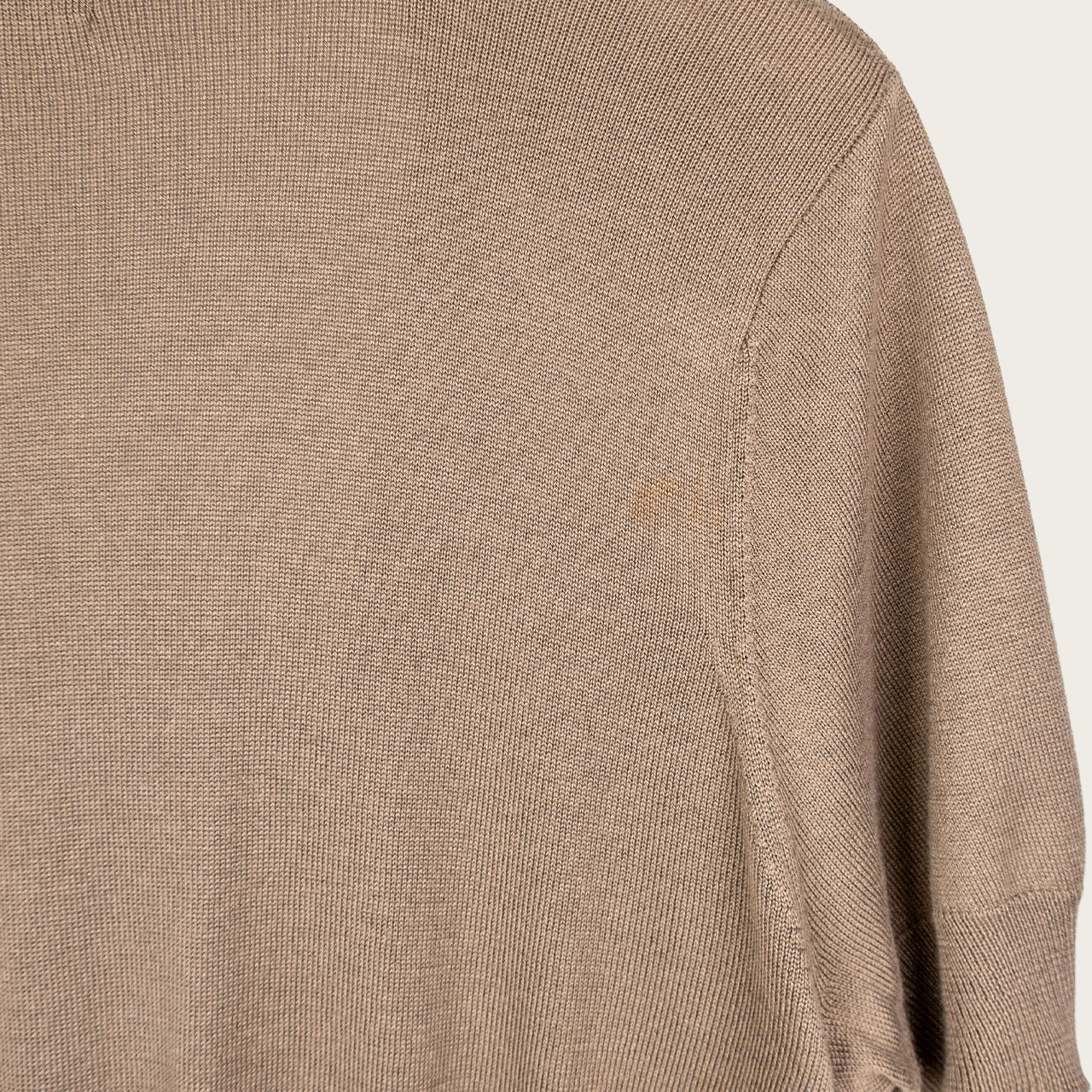 Y2K Jacqui E Tie Front Knit Cardigan - Taupe Brown - Size XL