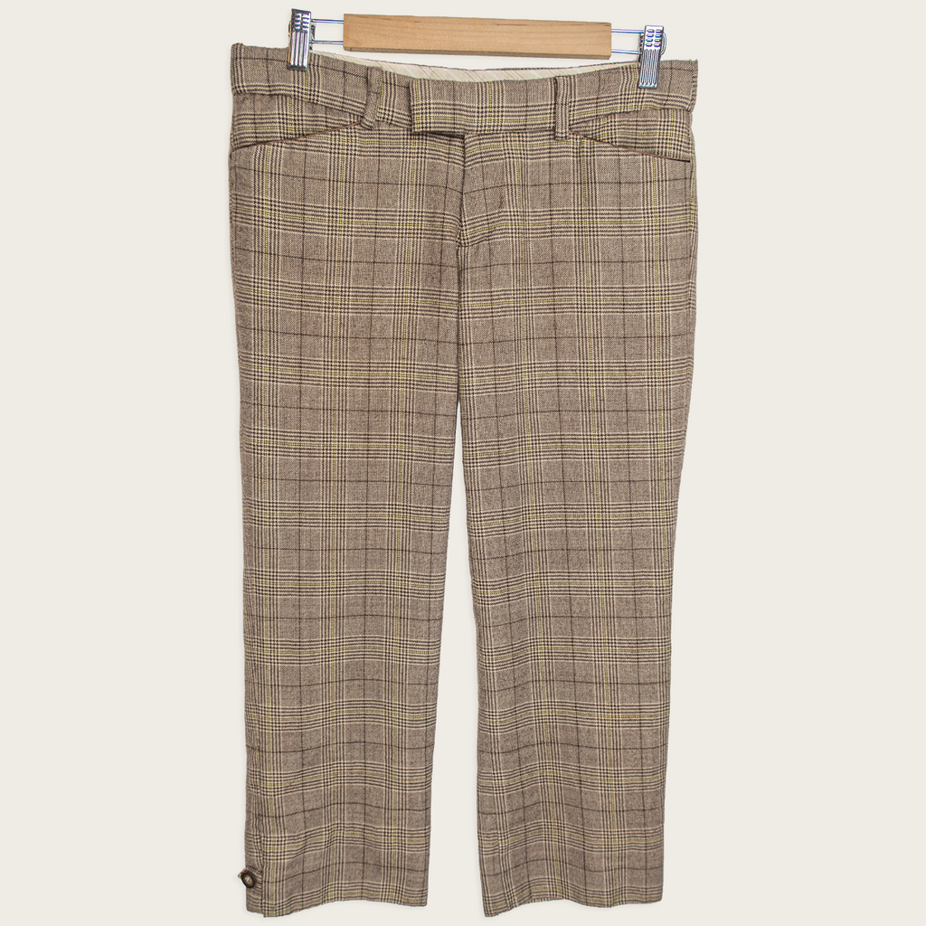 00s Miss Shop Check Capri Pants - Size XS