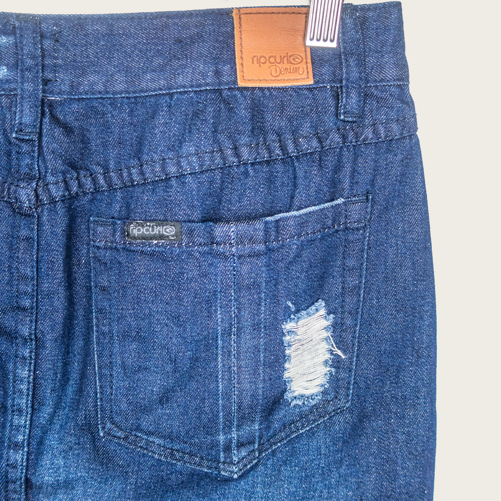 Y2K Rip Curl Denim Mini Skirt - Size M