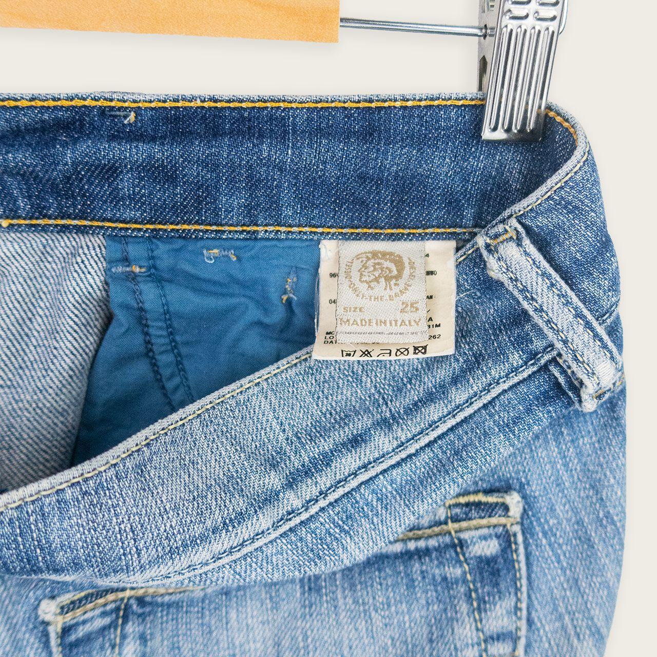 Y2K Diesel Denim Mini Shorts - Mid Blue - Size 6