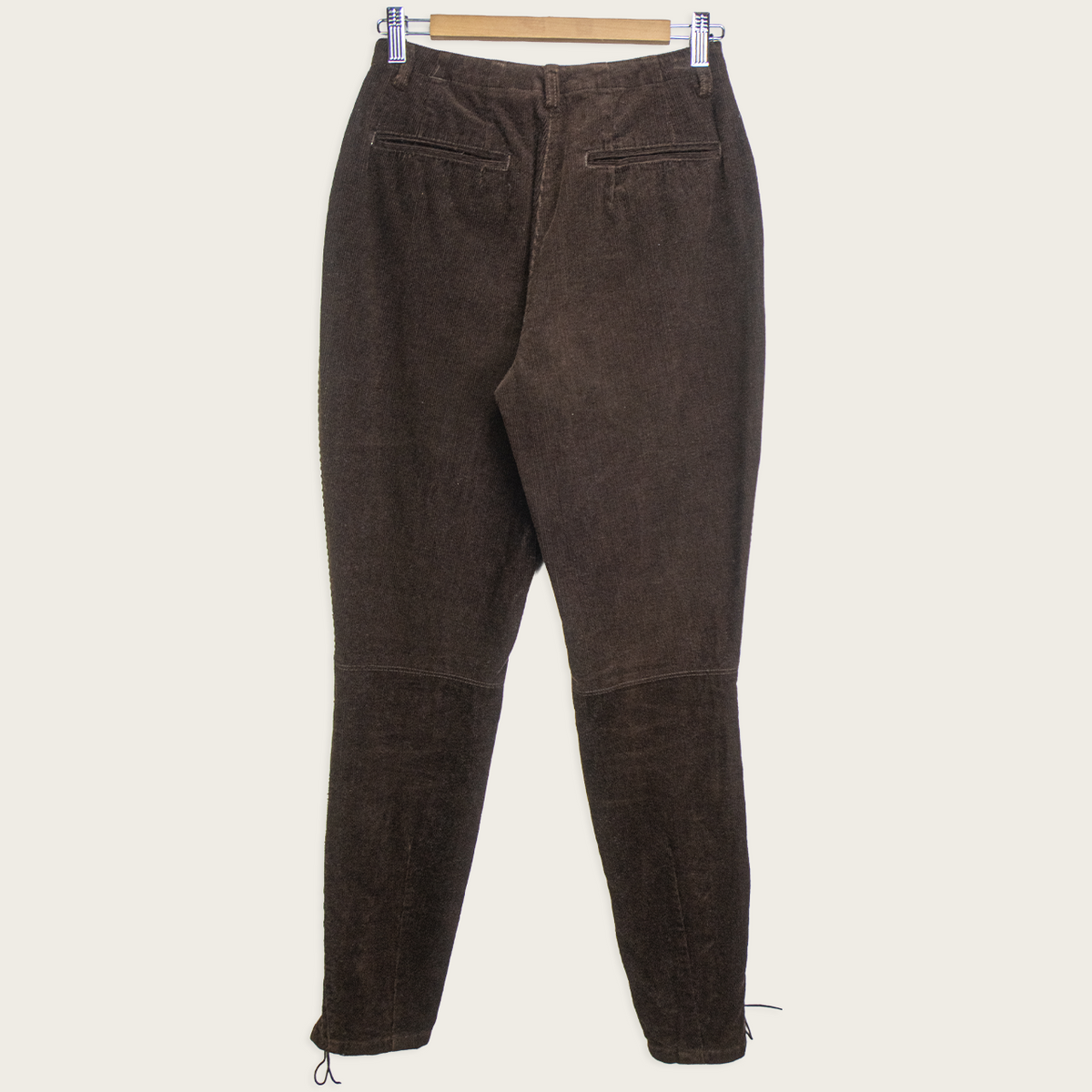 Vintage DKNY Brown Corduroy Lace-Up Pants - Size XS