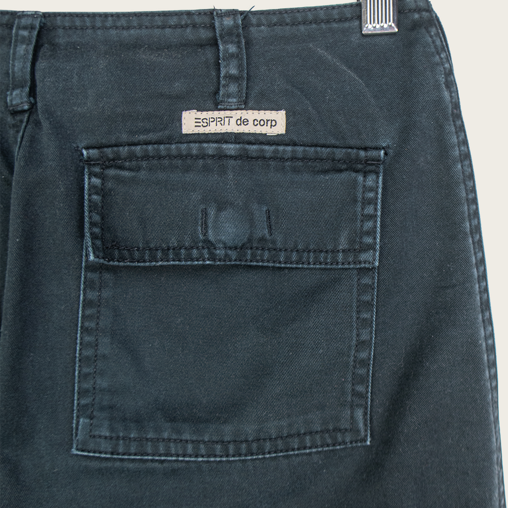 00s Esprit Black Utility Capri Pants - Size XS