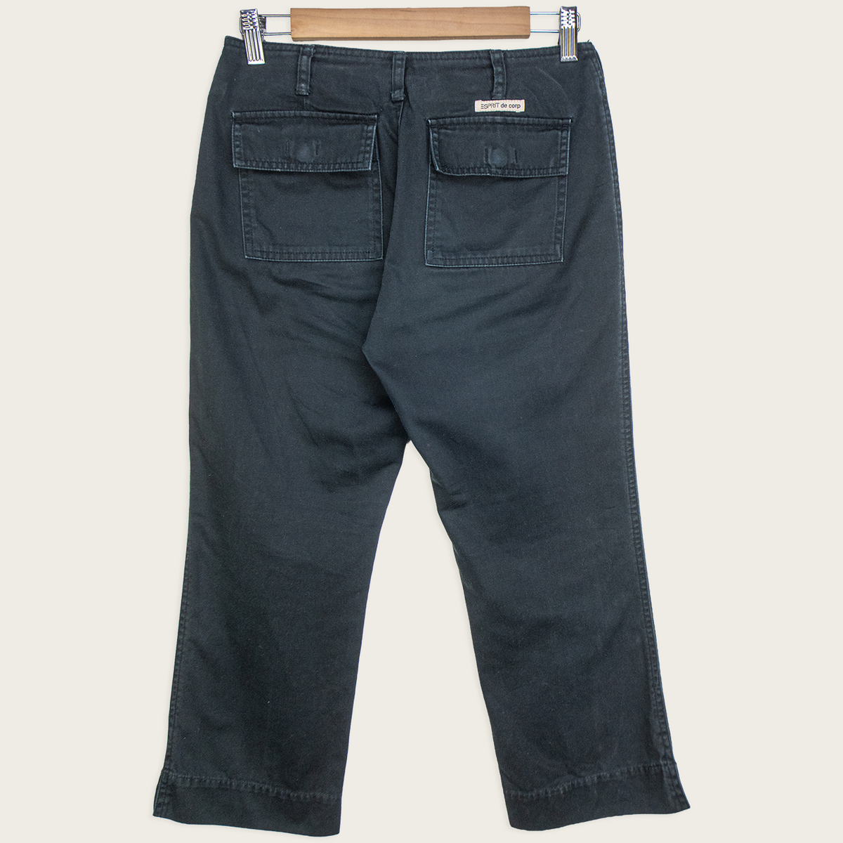 00s Esprit Black Utility Capri Pants - Size XS