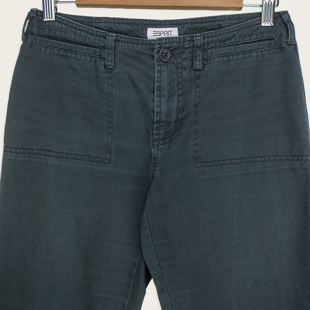 00s Esprit Black Utility Capri Pants - Size XS