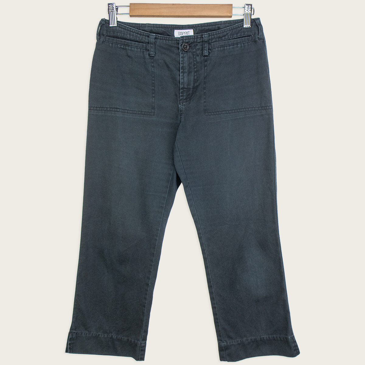 00s Esprit Black Utility Capri Pants - Size XS