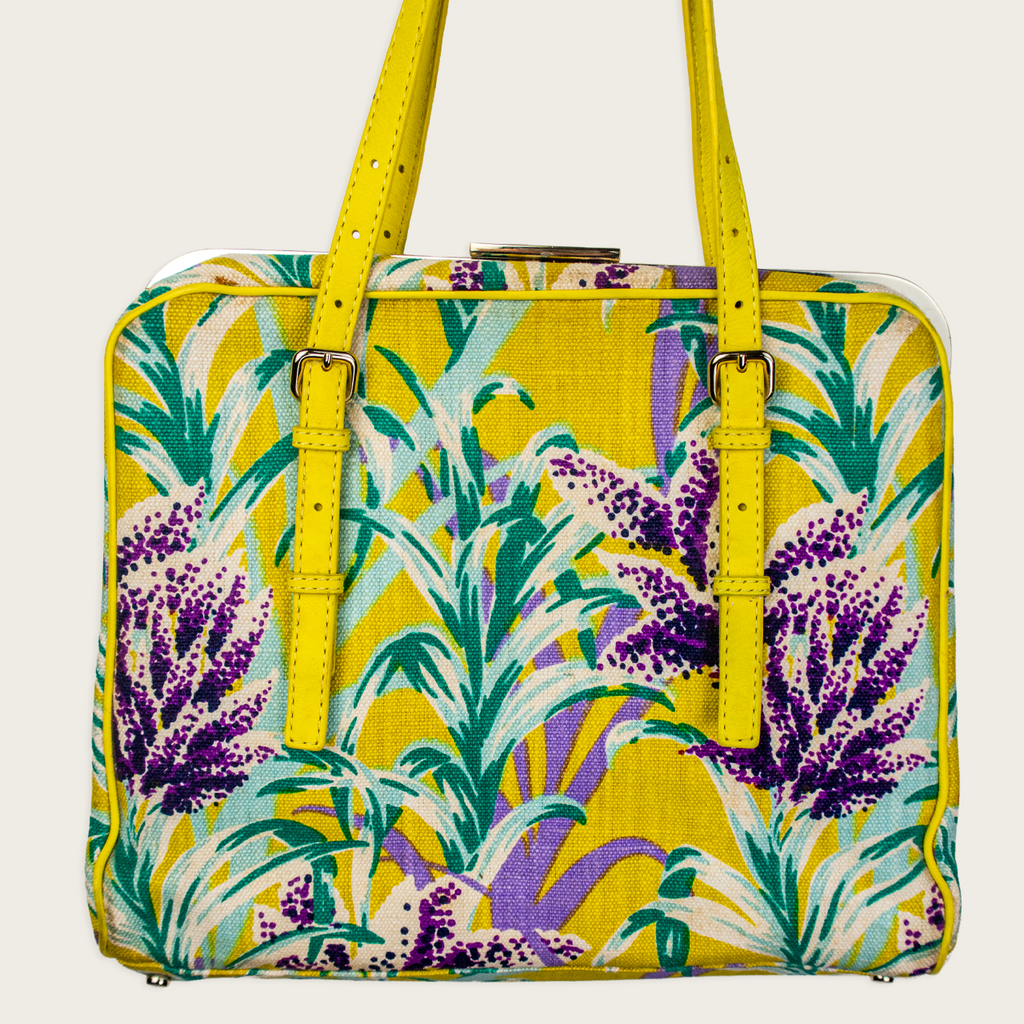 Kate Spade New York Tropical Print Frame Tote - Yellow Floral