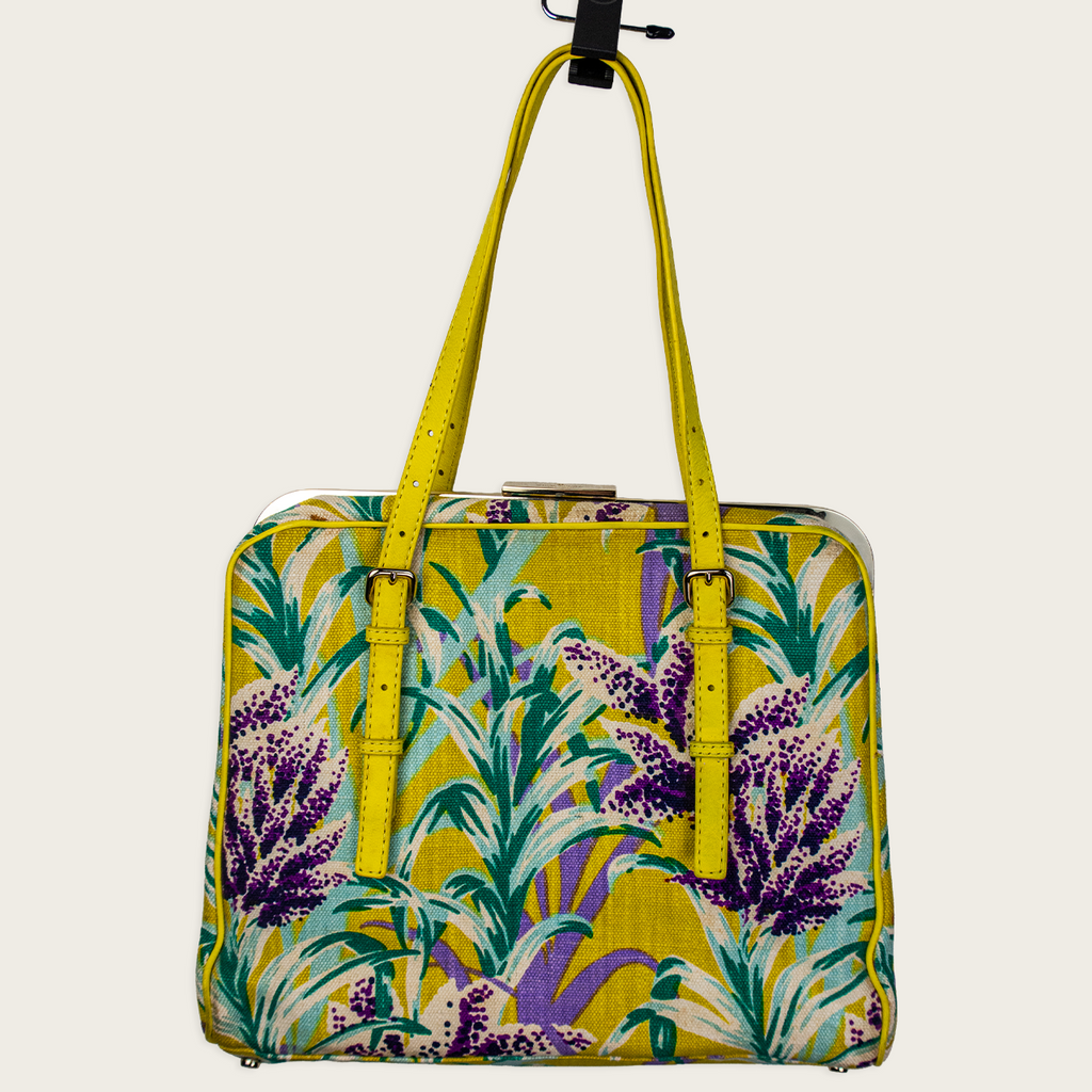 Kate Spade New York Tropical Print Frame Tote - Yellow Floral