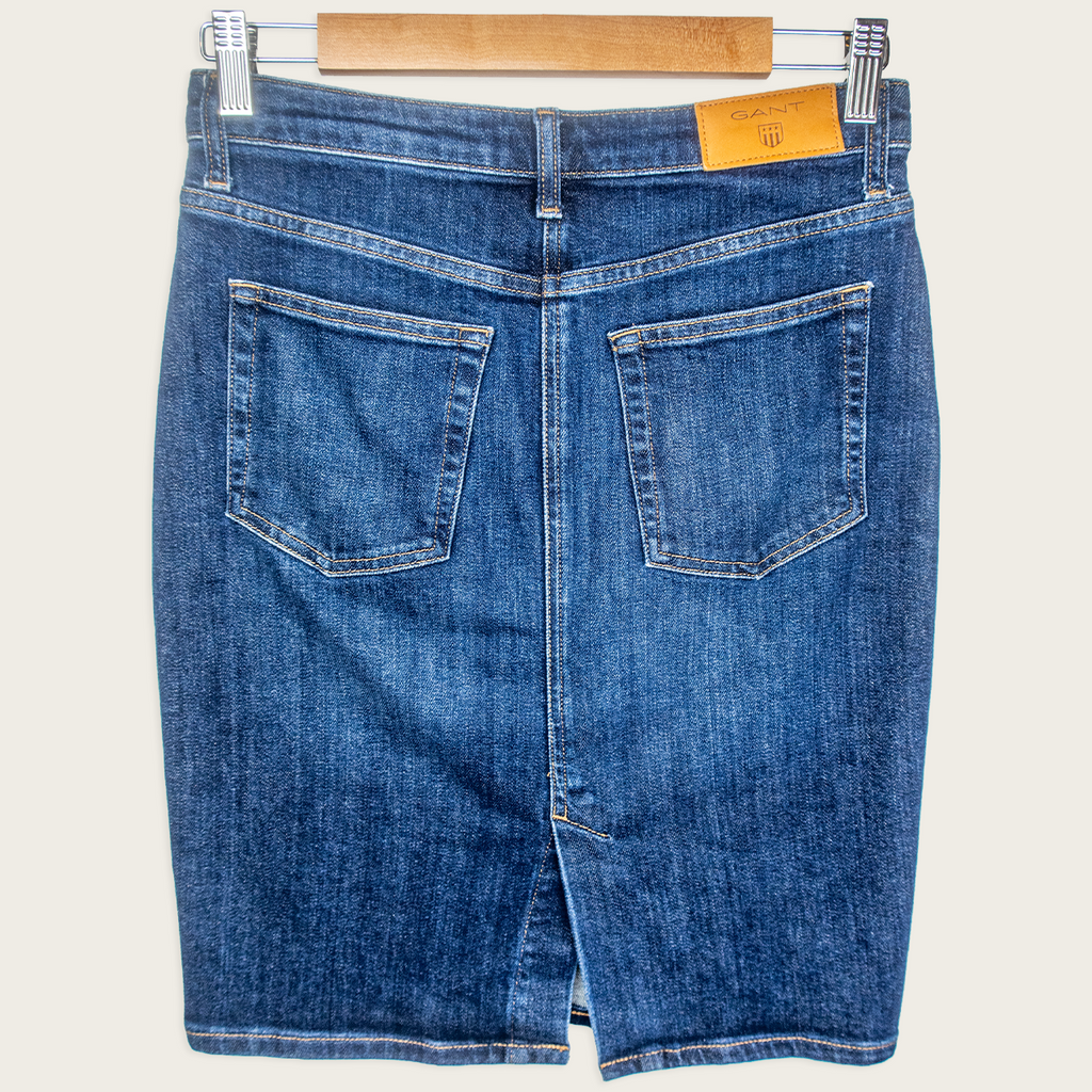 Gant Denim Midi Skirt - Size XS