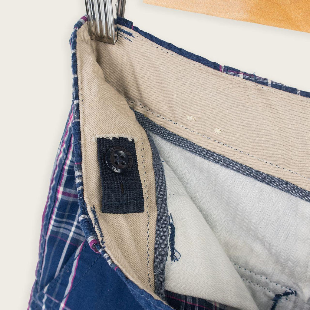 Gap Cargo Shorts - Navy Check - Size 6