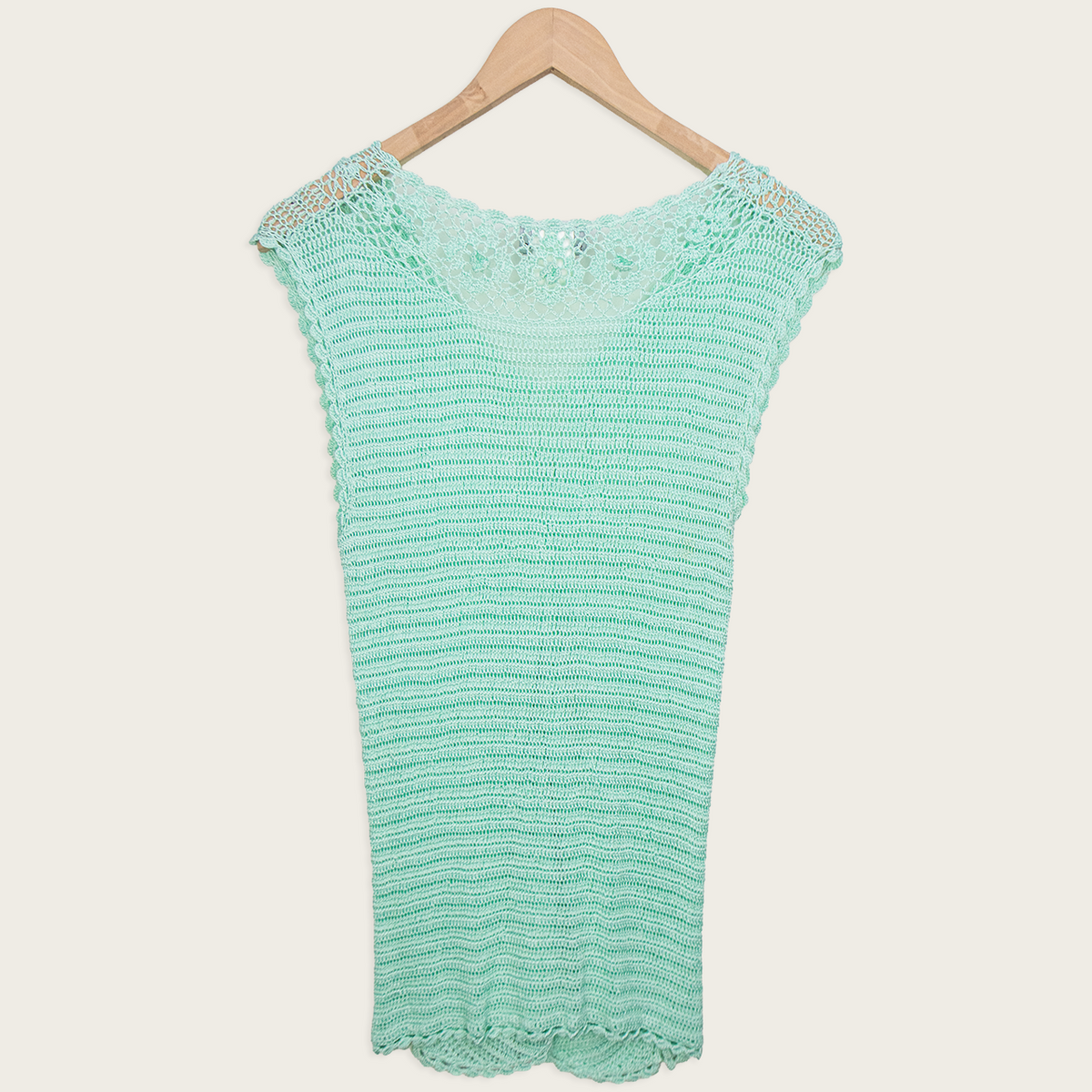 Y2K Suzanne Grae Crochet Knit Top - Size XL