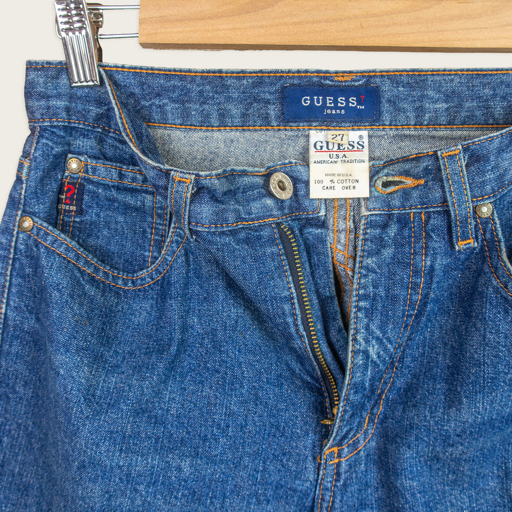 Vintage Guess Jeans USA Straight Leg Denim Jeans - Blue - Size 8