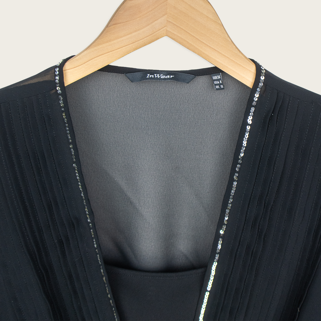 00s InWear Sheer Sequin Blouse - Size S