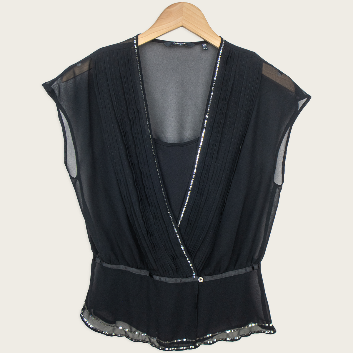00s InWear Sheer Sequin Blouse - Size S